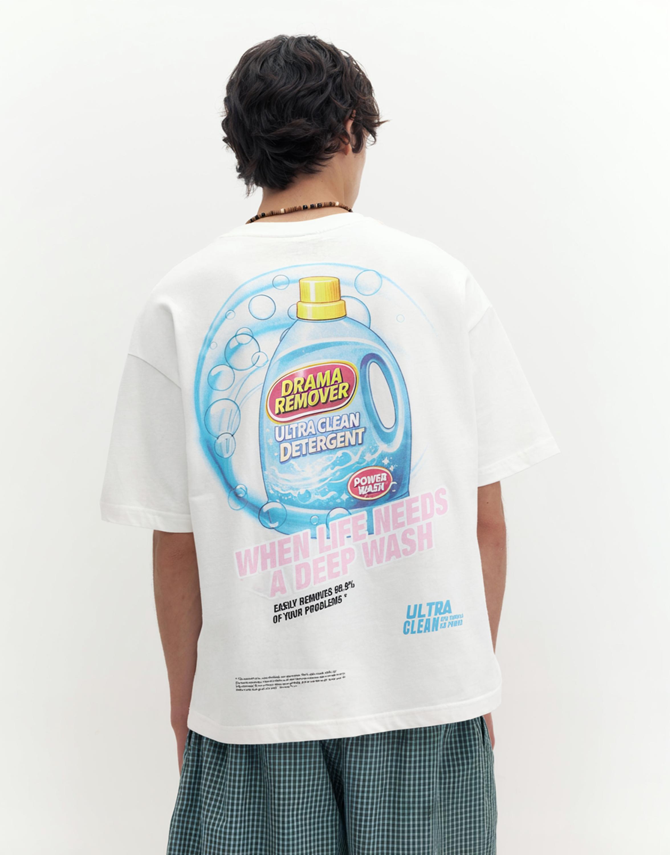 STWD detergent graphic T-shirt — White