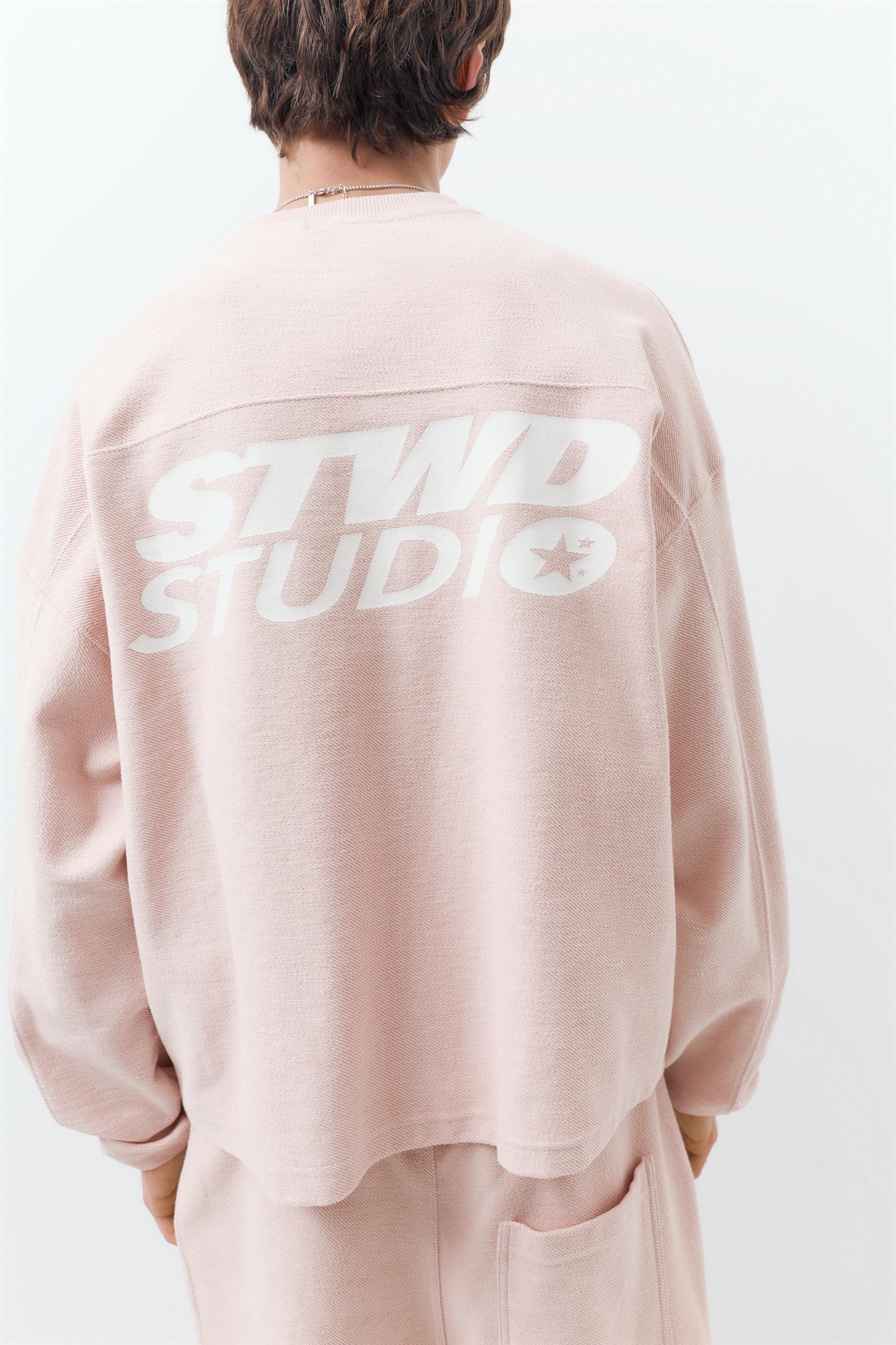 STWD bisiklet yaka sweatshirt