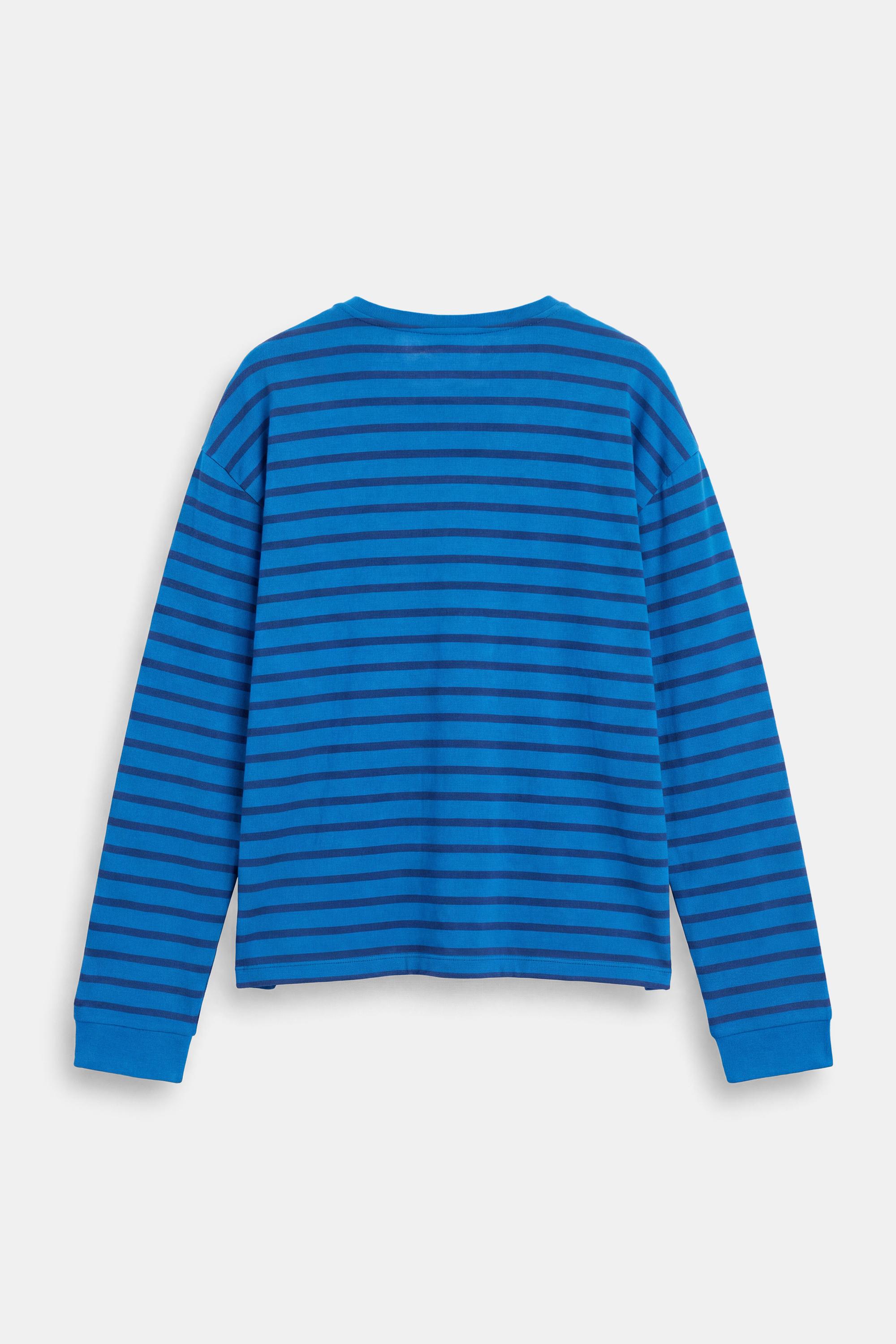 Oversize long sleeve striped T-shirt — Striped