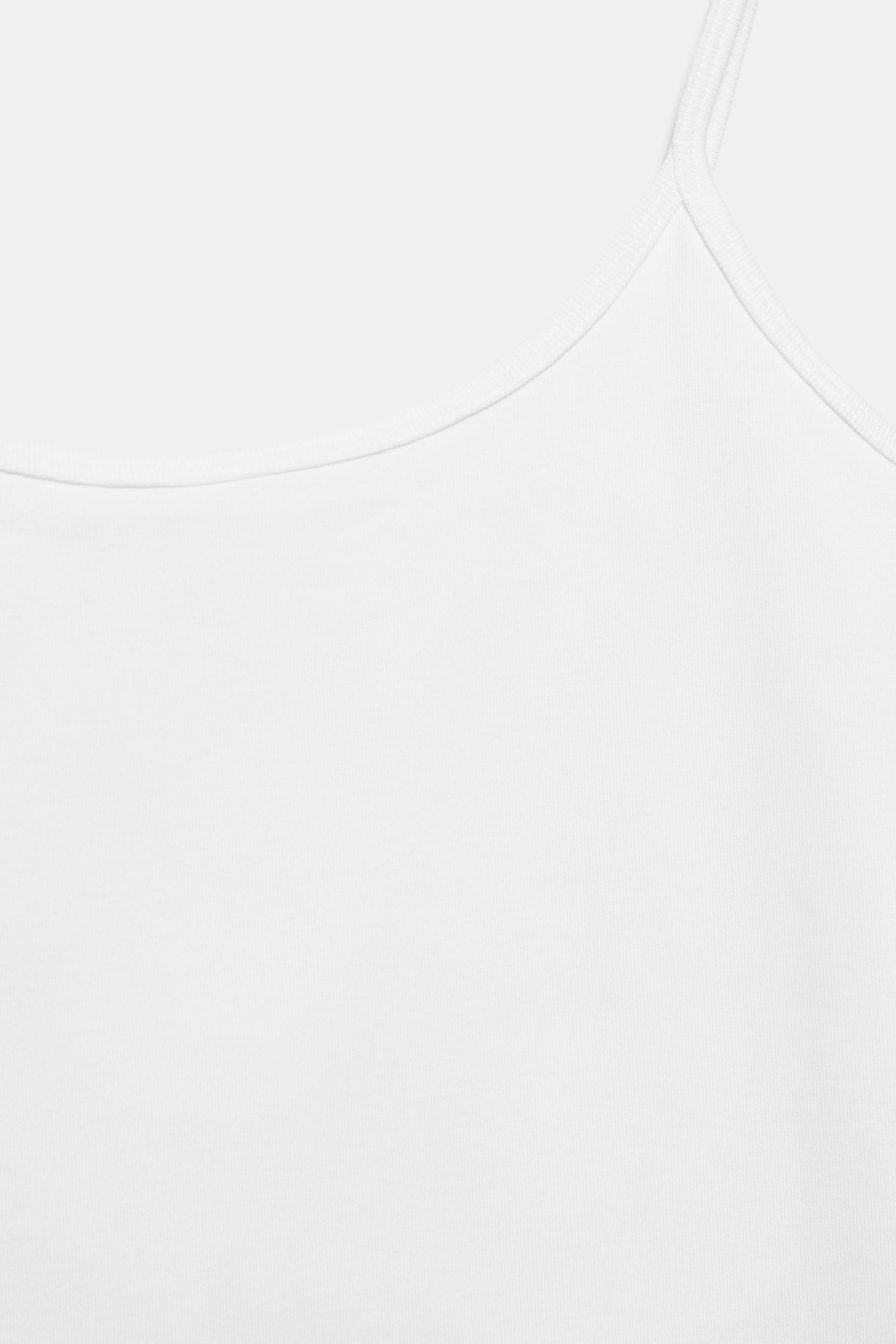 Thin strap top — White
