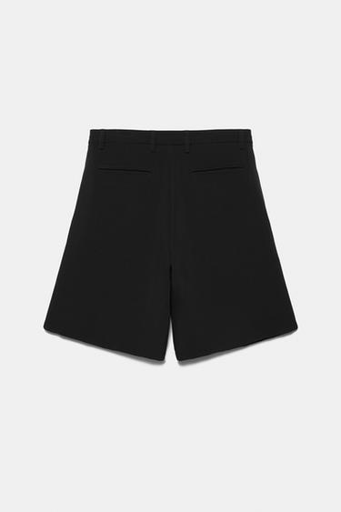 Smart Bermuda shorts with pleats — Black 5