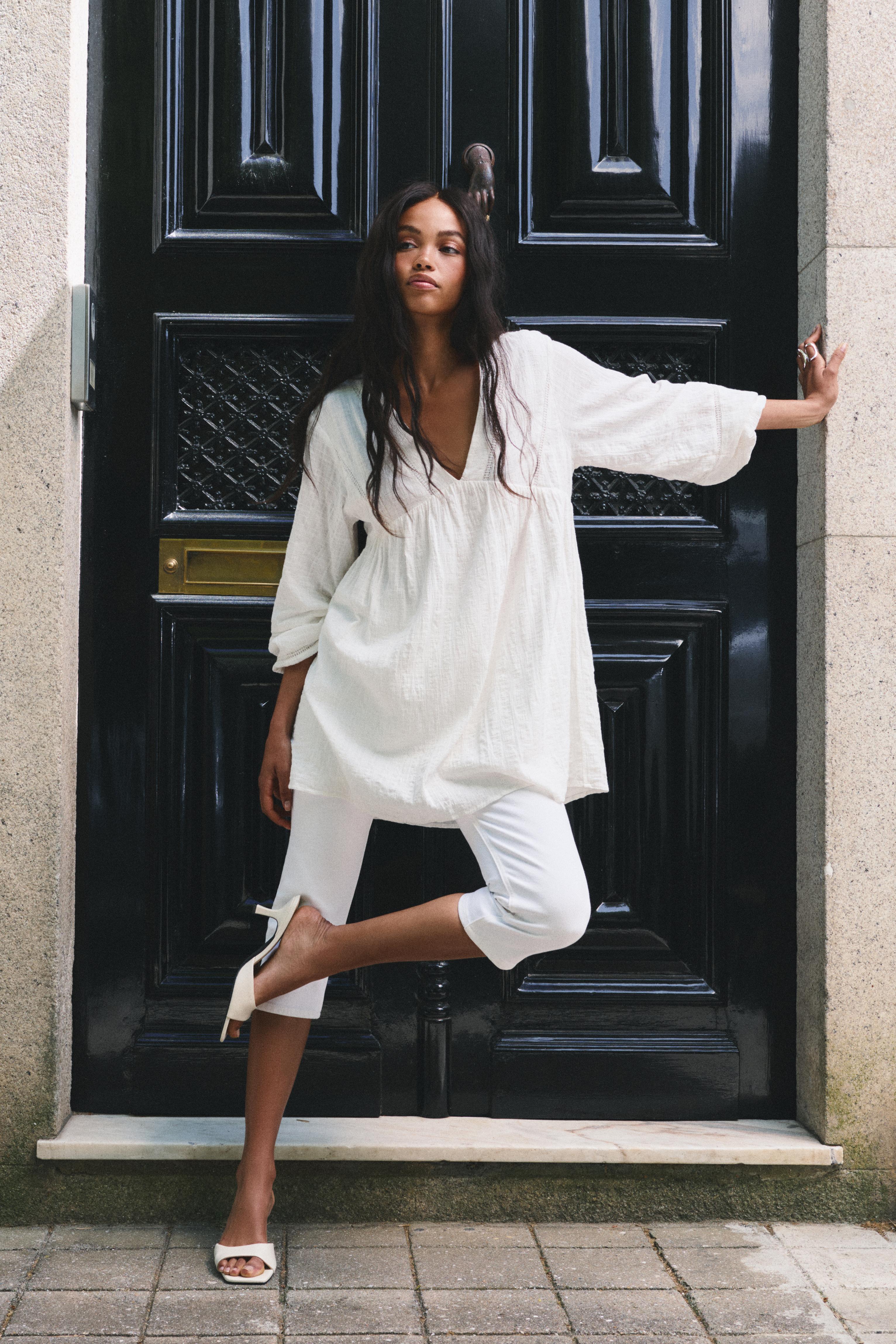 Short white dress — White
