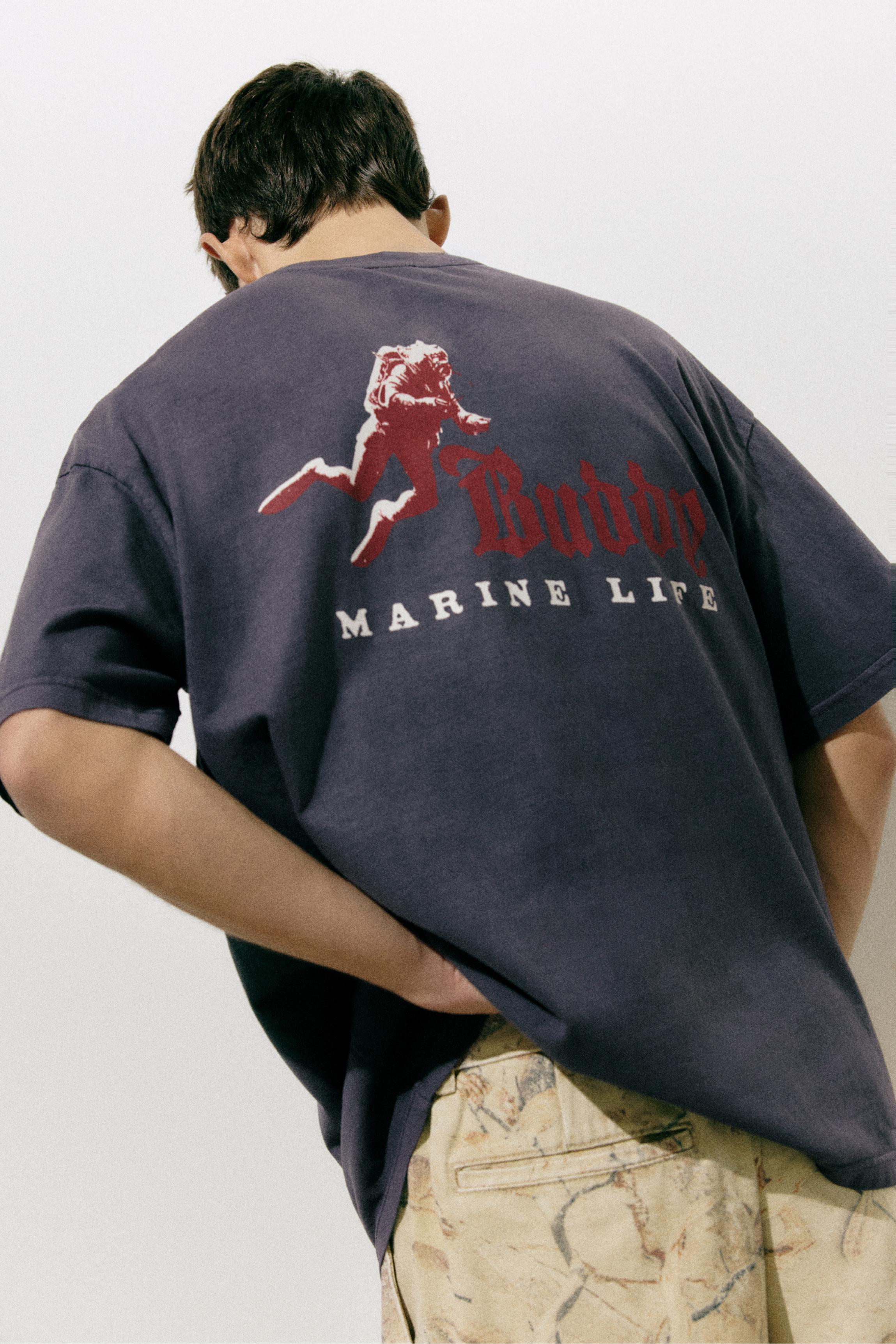 T-Shirt Com Gráfico De Mergulho