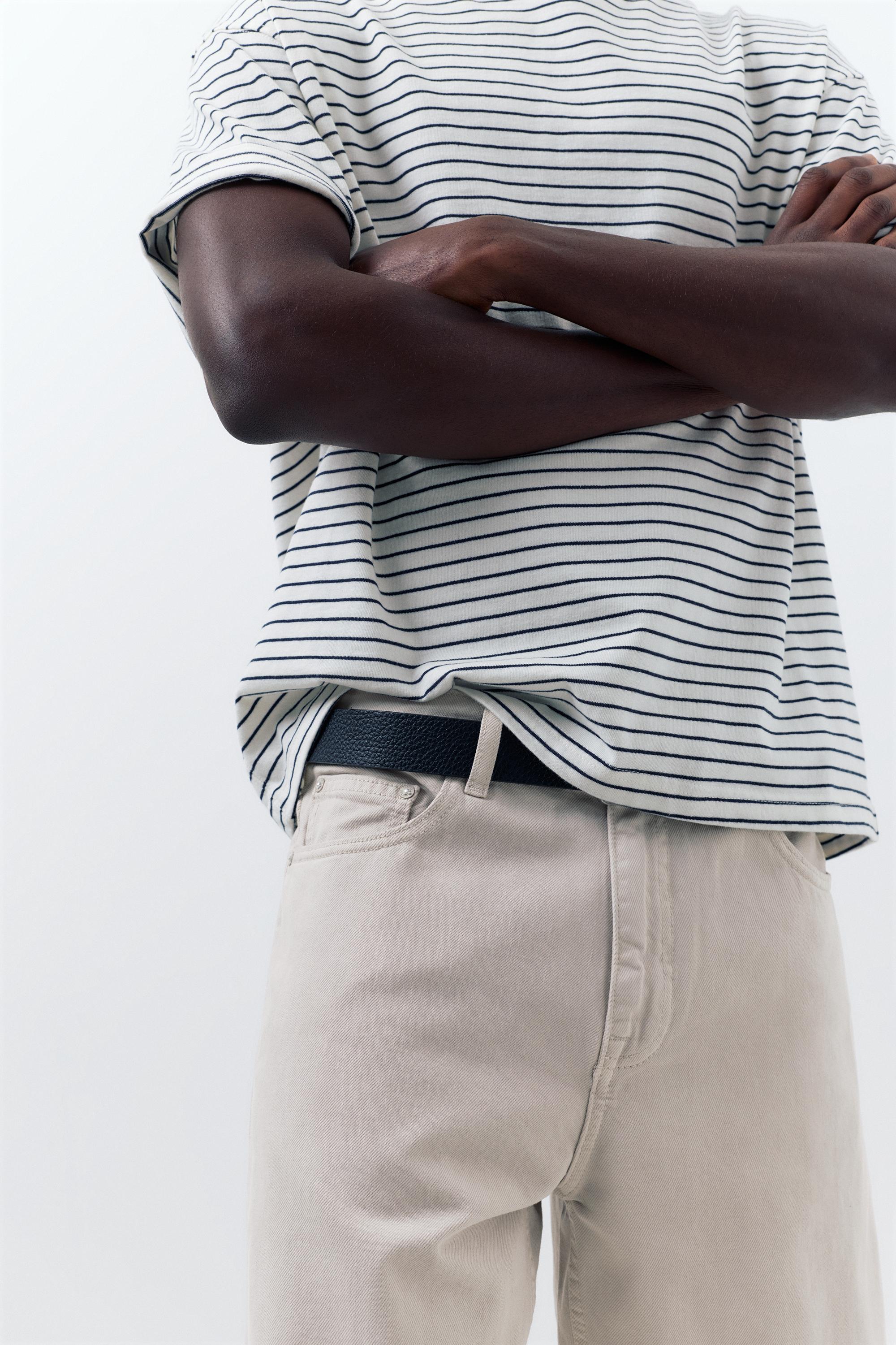 Standard denim Bermuda shorts — Pale grey