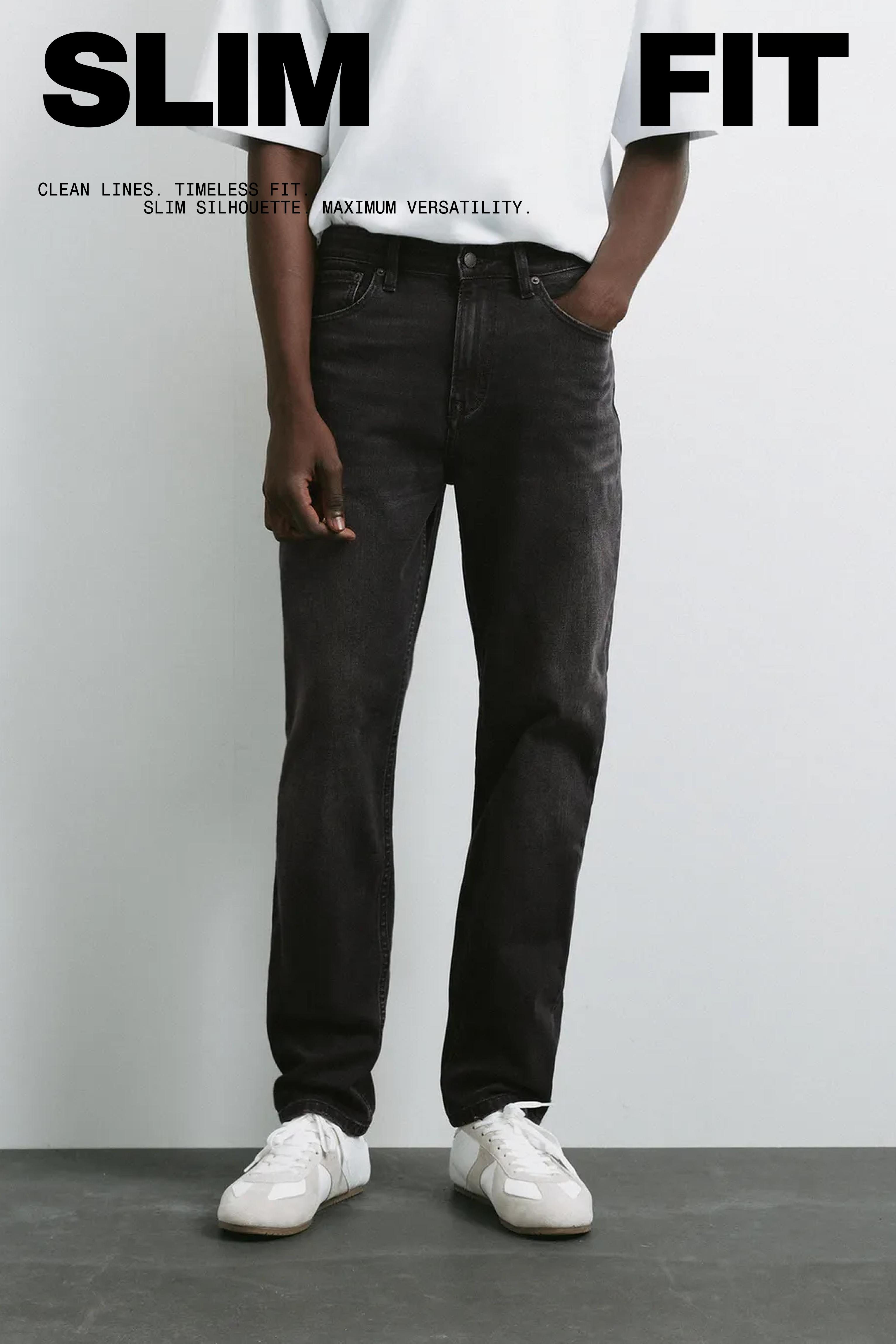Slim fit jeans — Faded black