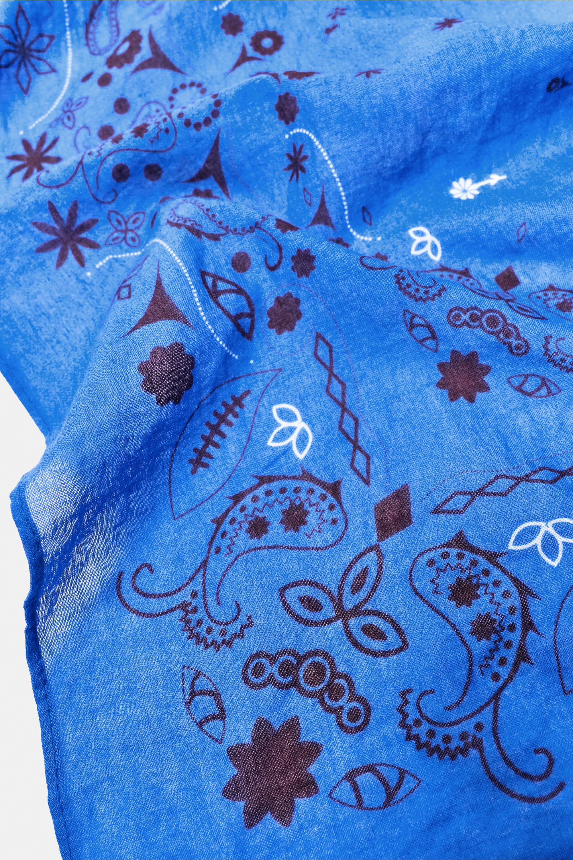 Blue printed bandana — Blue