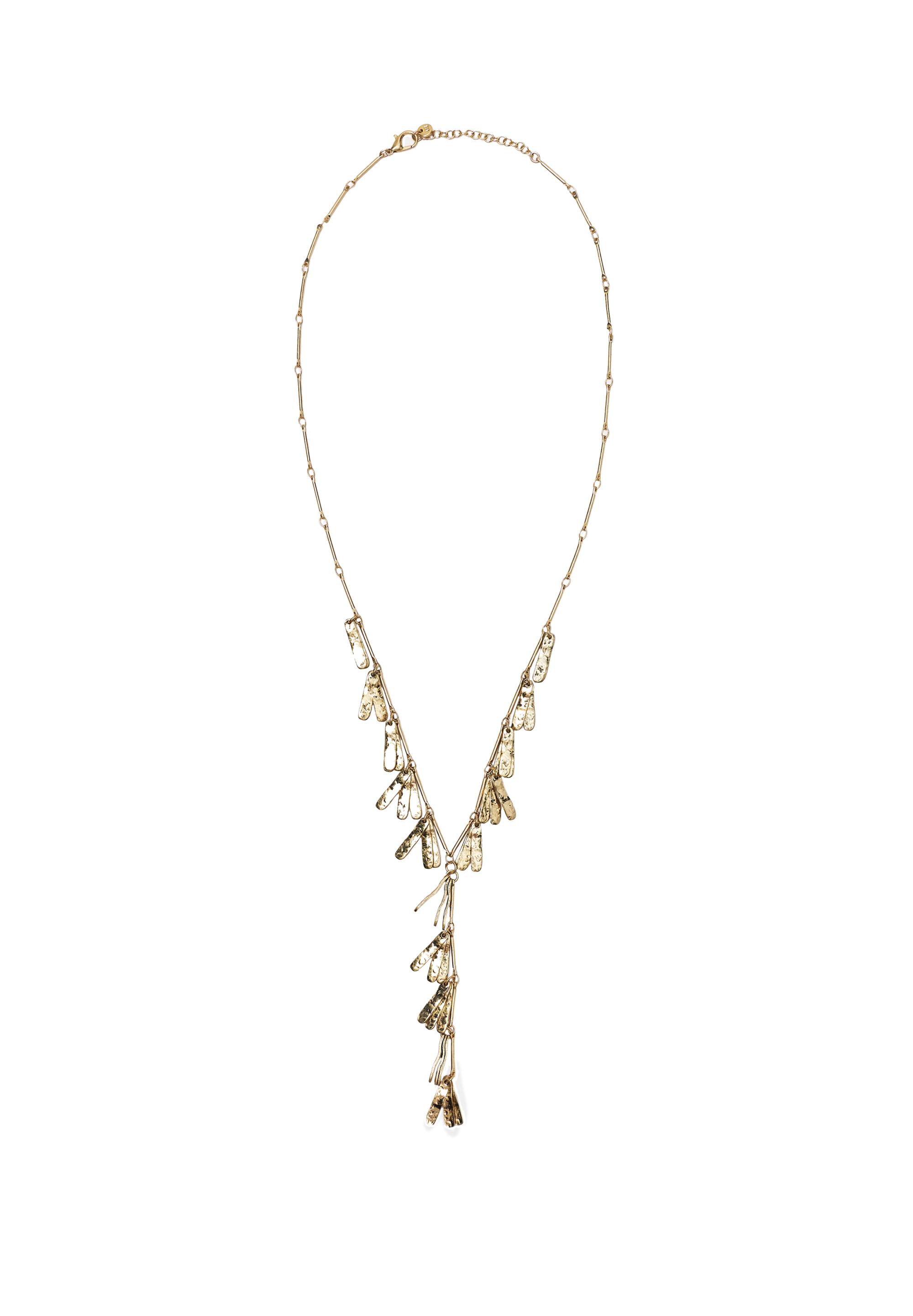 Long cascading necklace — Gold