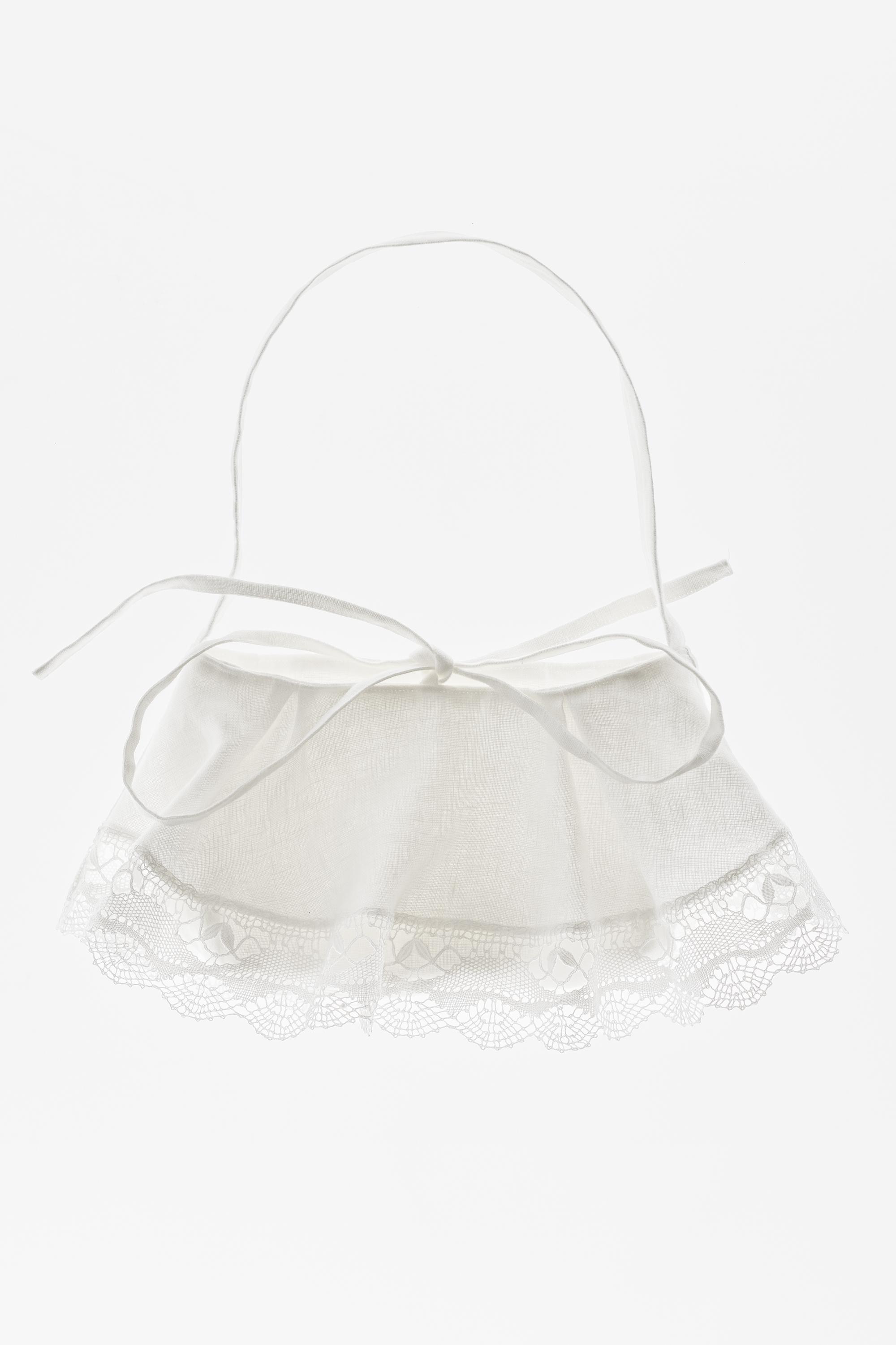 Encaixe de Camariñas x Pull&Bear 100% linen bag — Off white