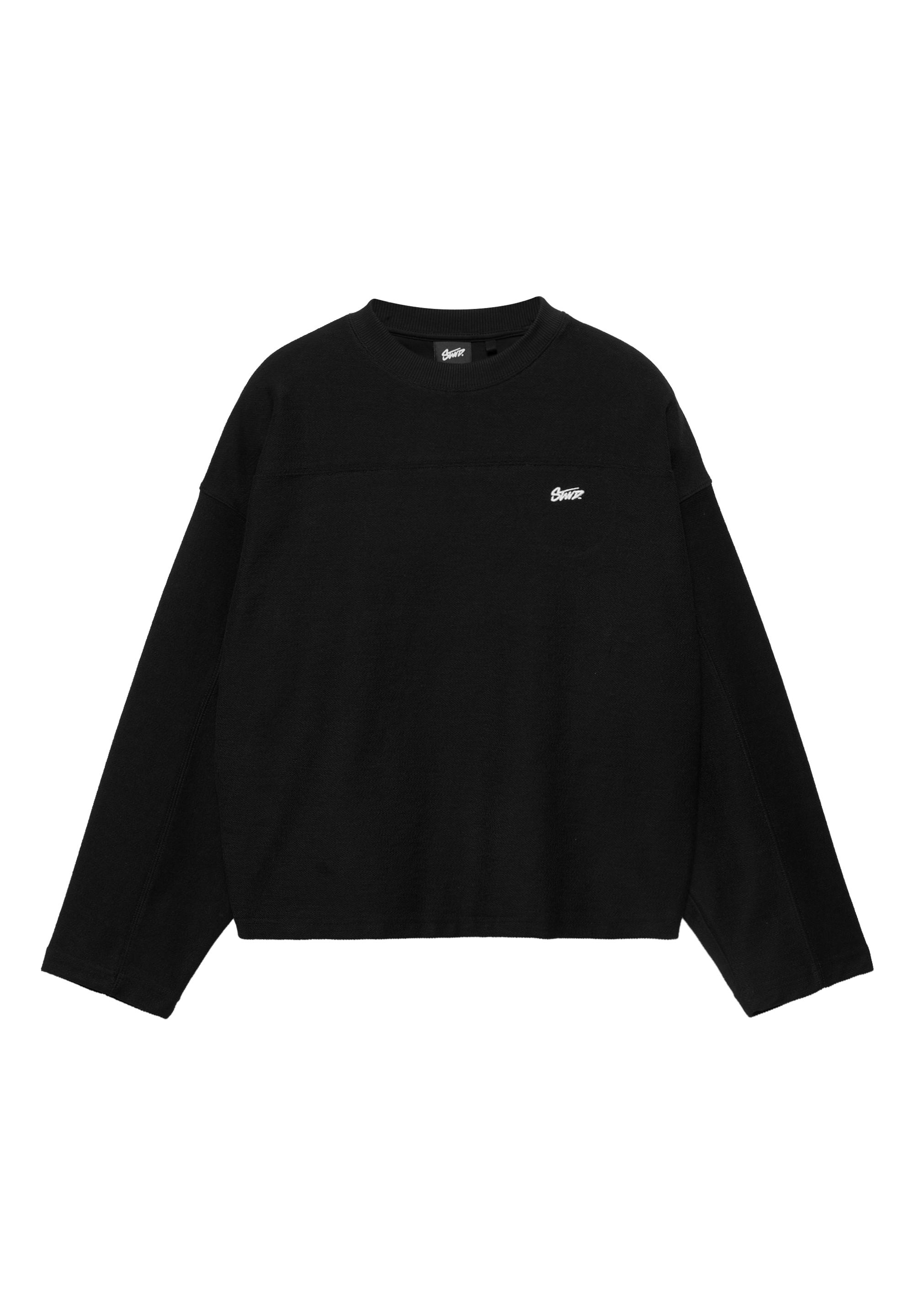 STWD Round Neck Sweatshirt — Black