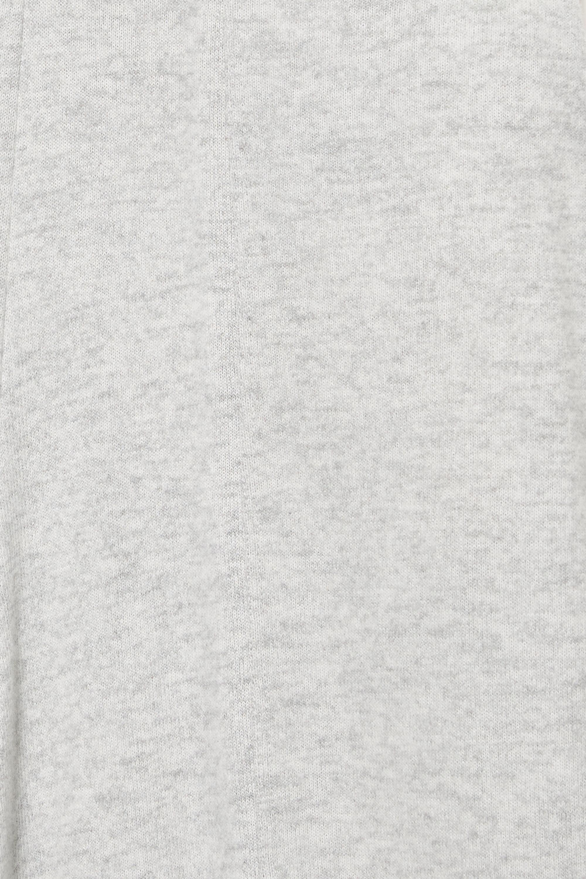 Wide-leg soft touch trousers — Pale marl