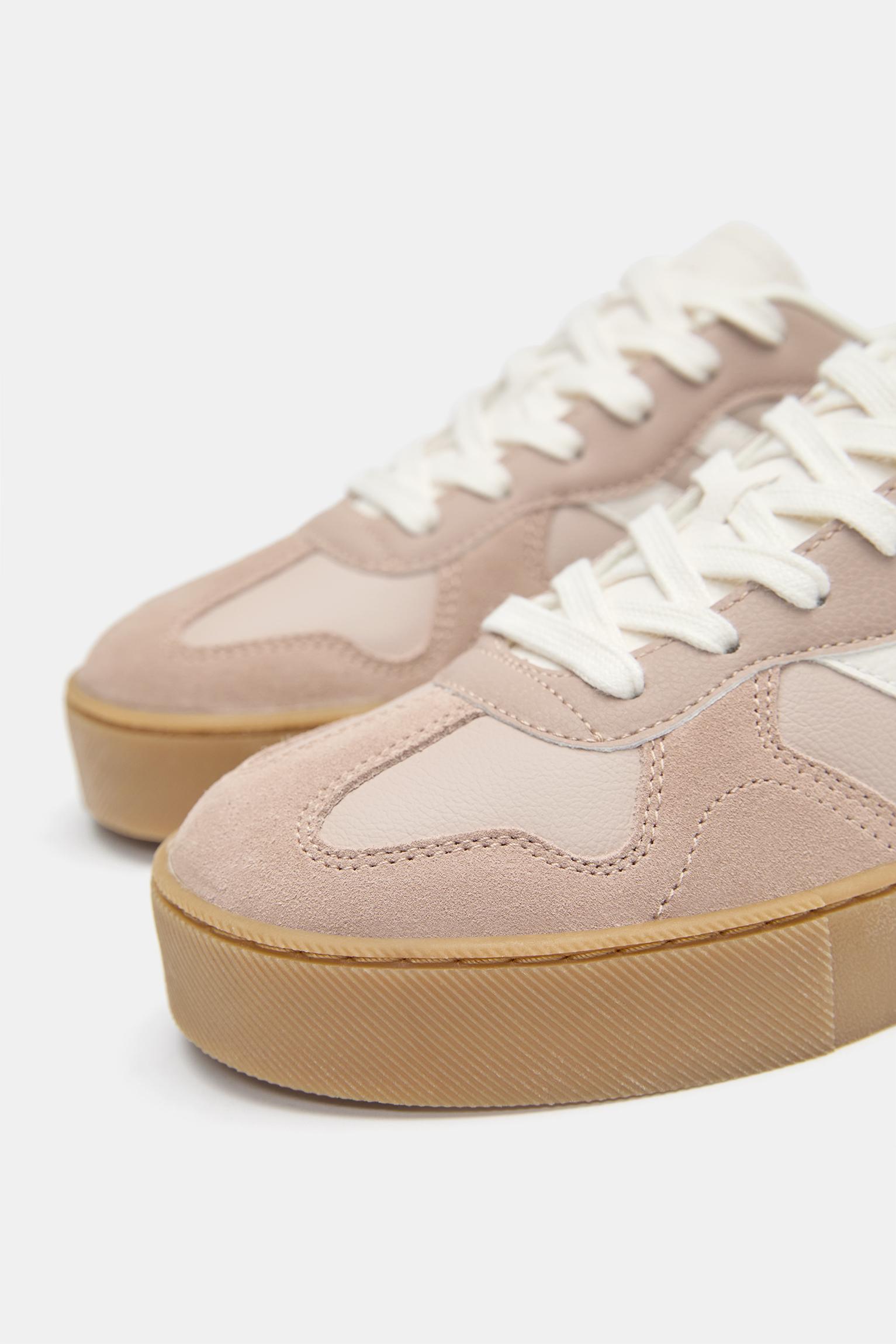 Chunky retro trainers — Pink