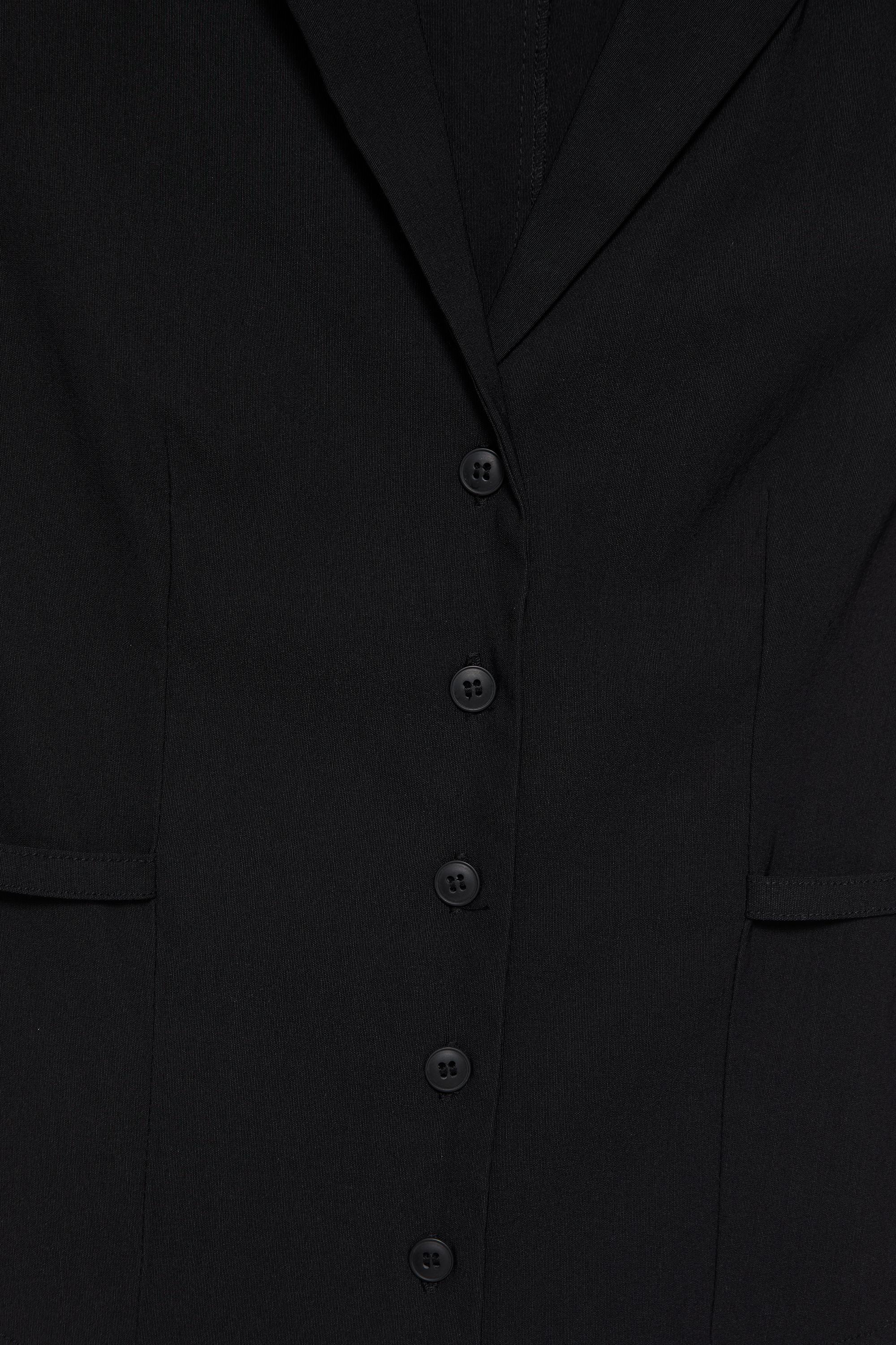 Fitted short sleeve shirt — Black