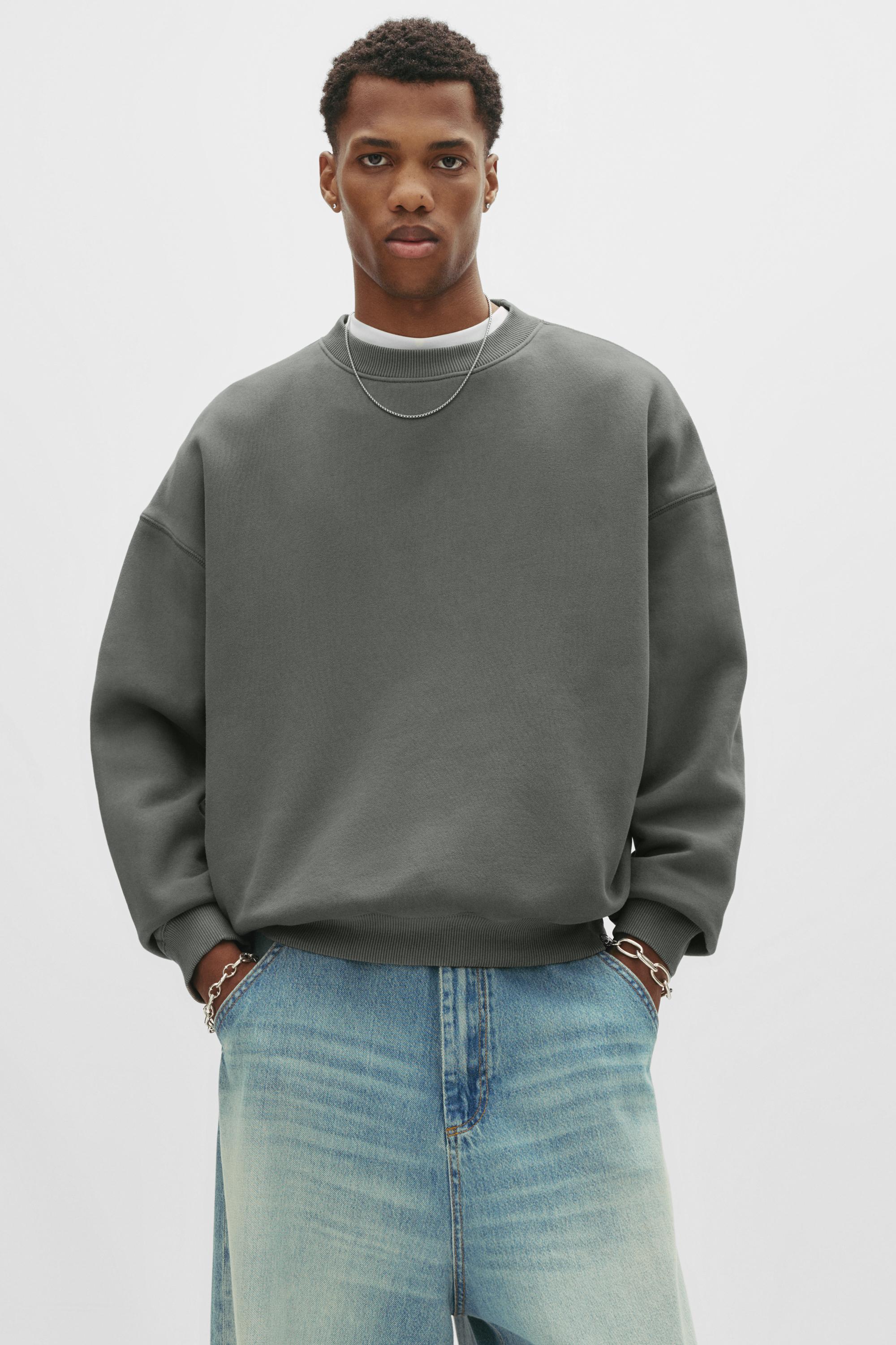 Gewaschenes Boxy-Sweatshirt