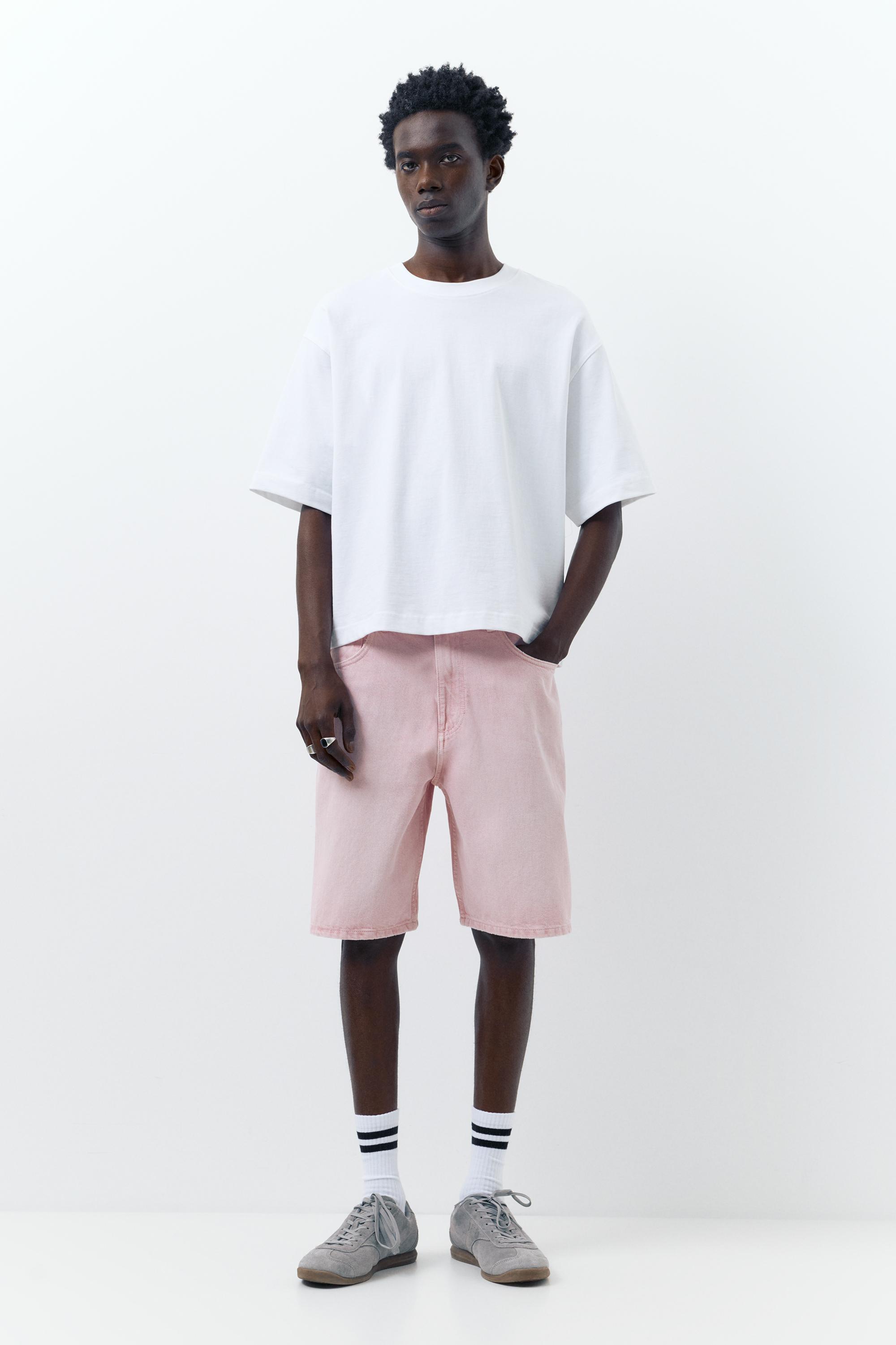 Baggy denim bermuda - Görsel 30