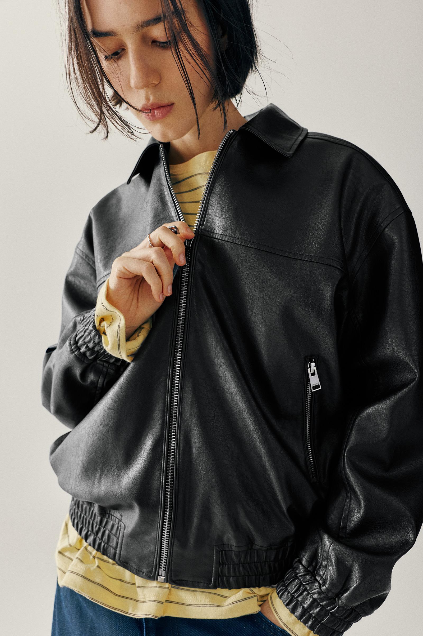 Suni Deri Baba Kesim Ceket - Görsel 39