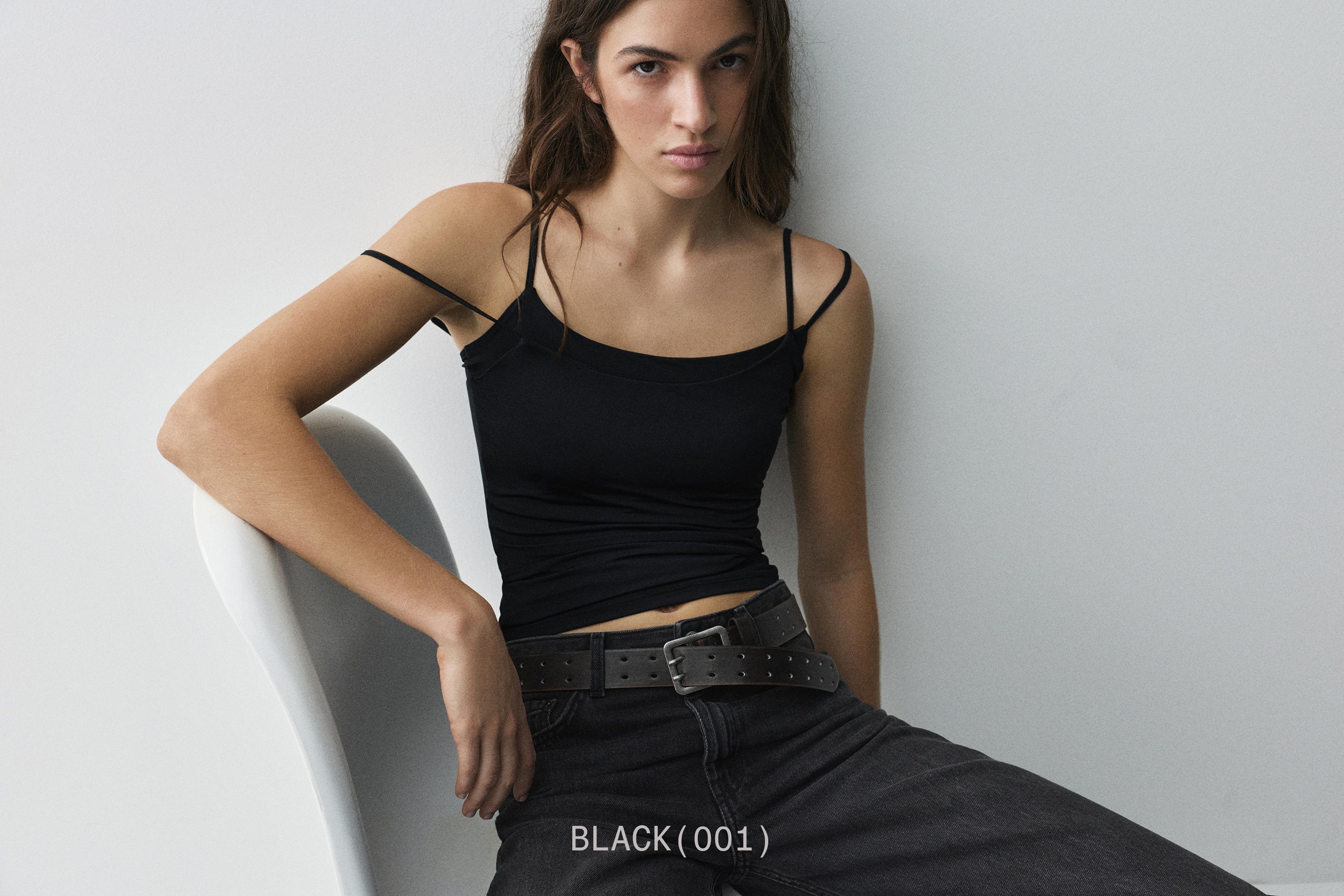 Basic top with adjustable straps — Black