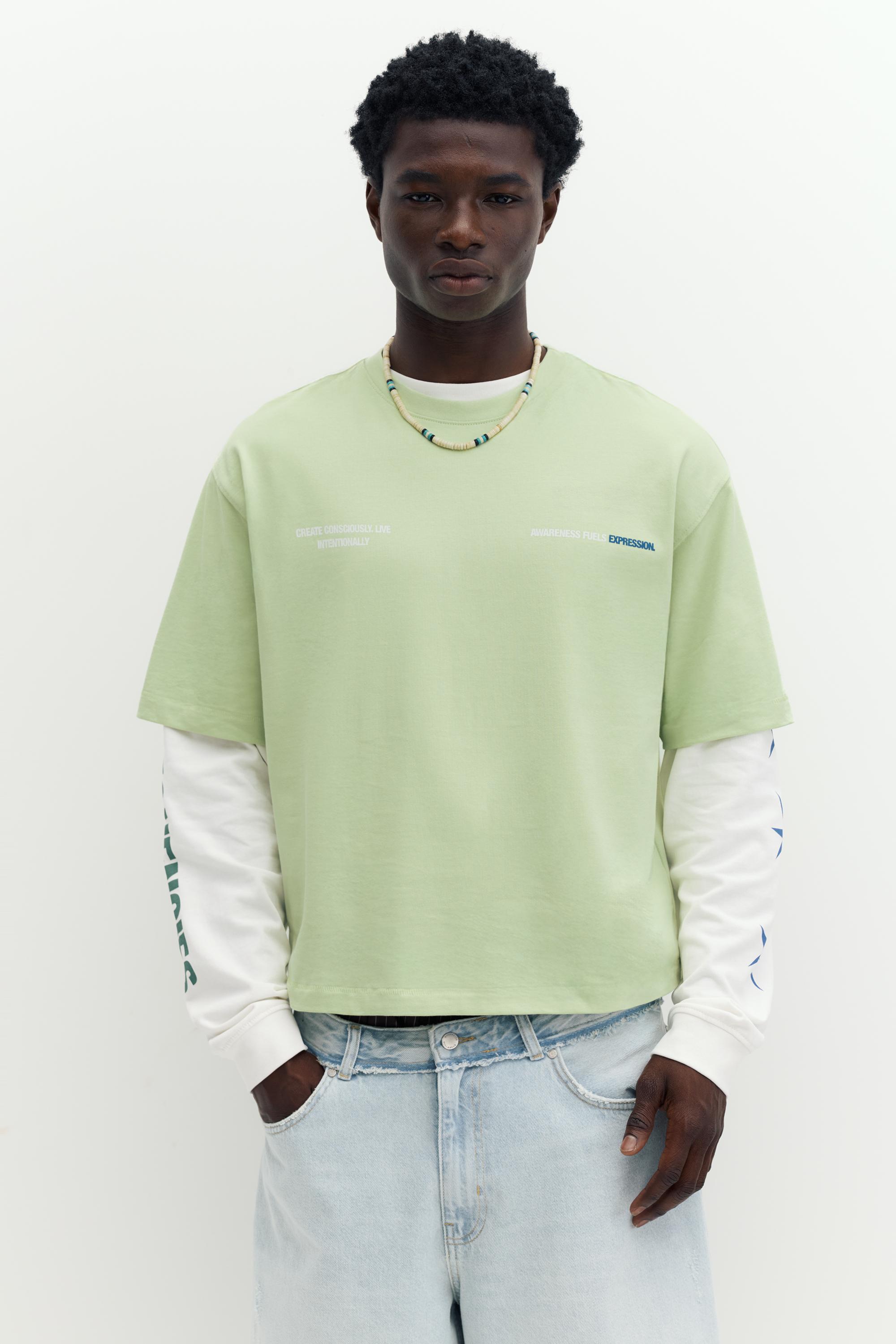 STWD graphic T-shirt — Lime