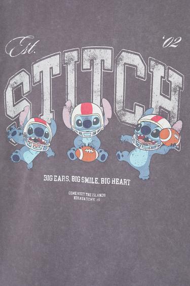 Lilo & Stitch cropped T-shirt — Faded black 8