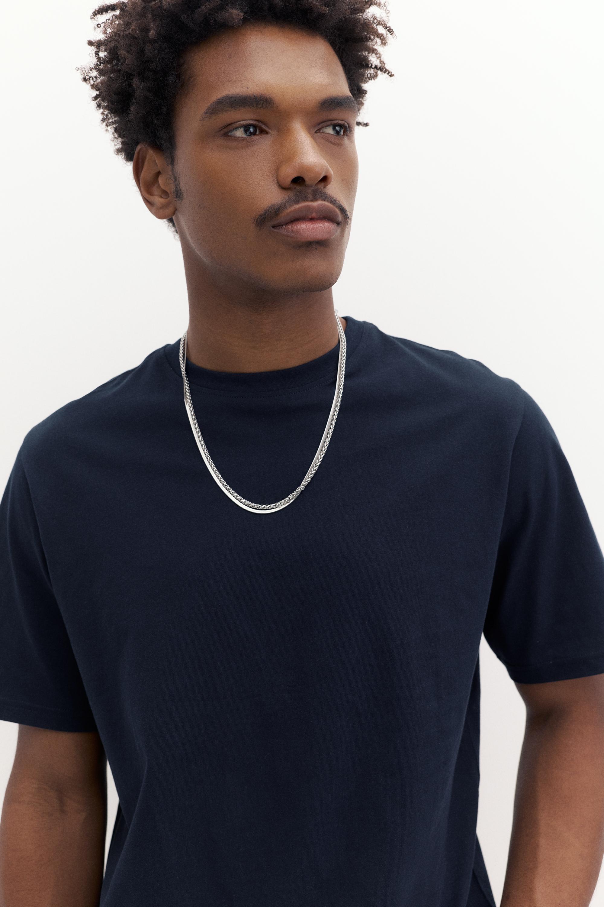 Basic kısa kollu pamuklu tişört - Görsel 173