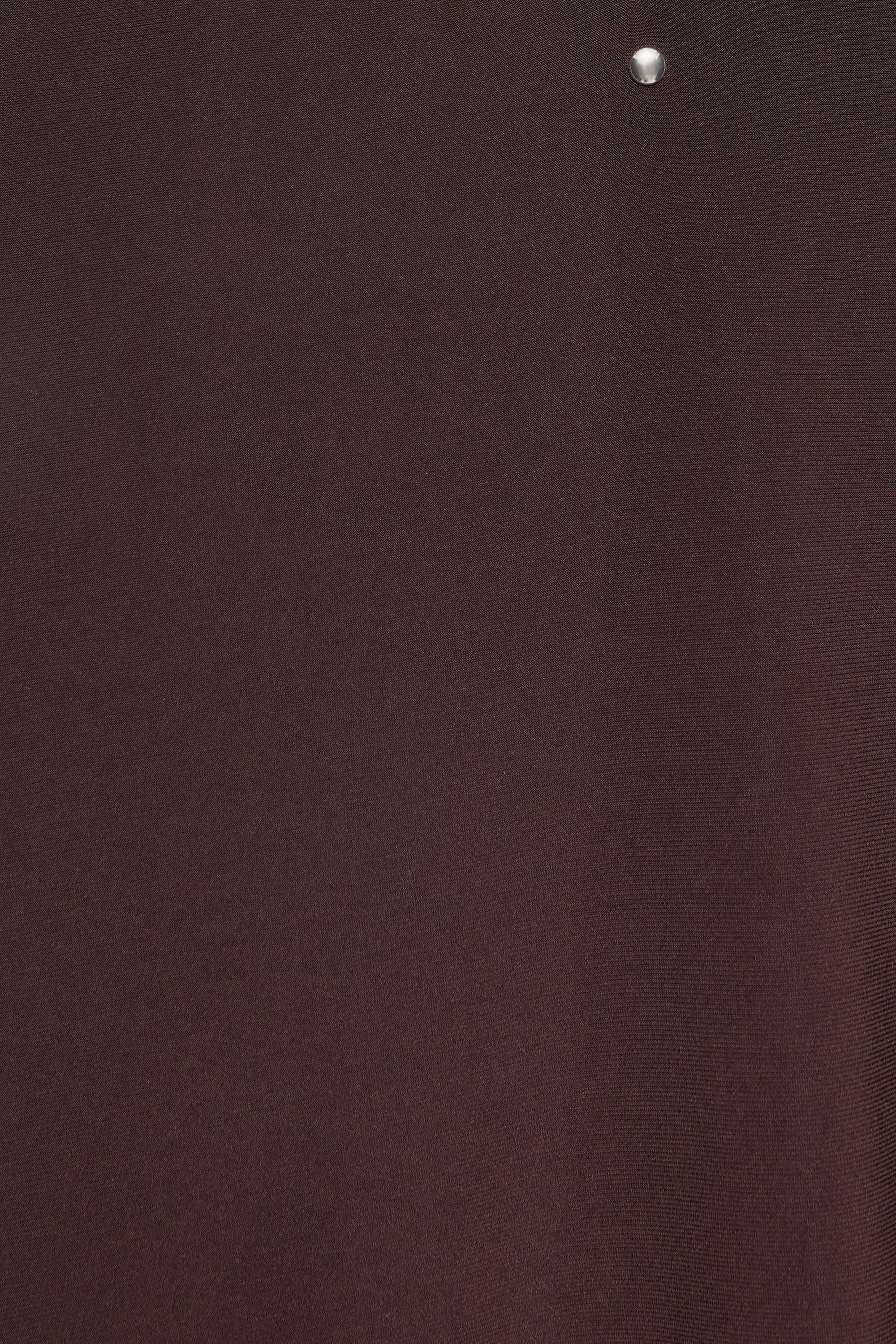 Short studded halter dress — Brown