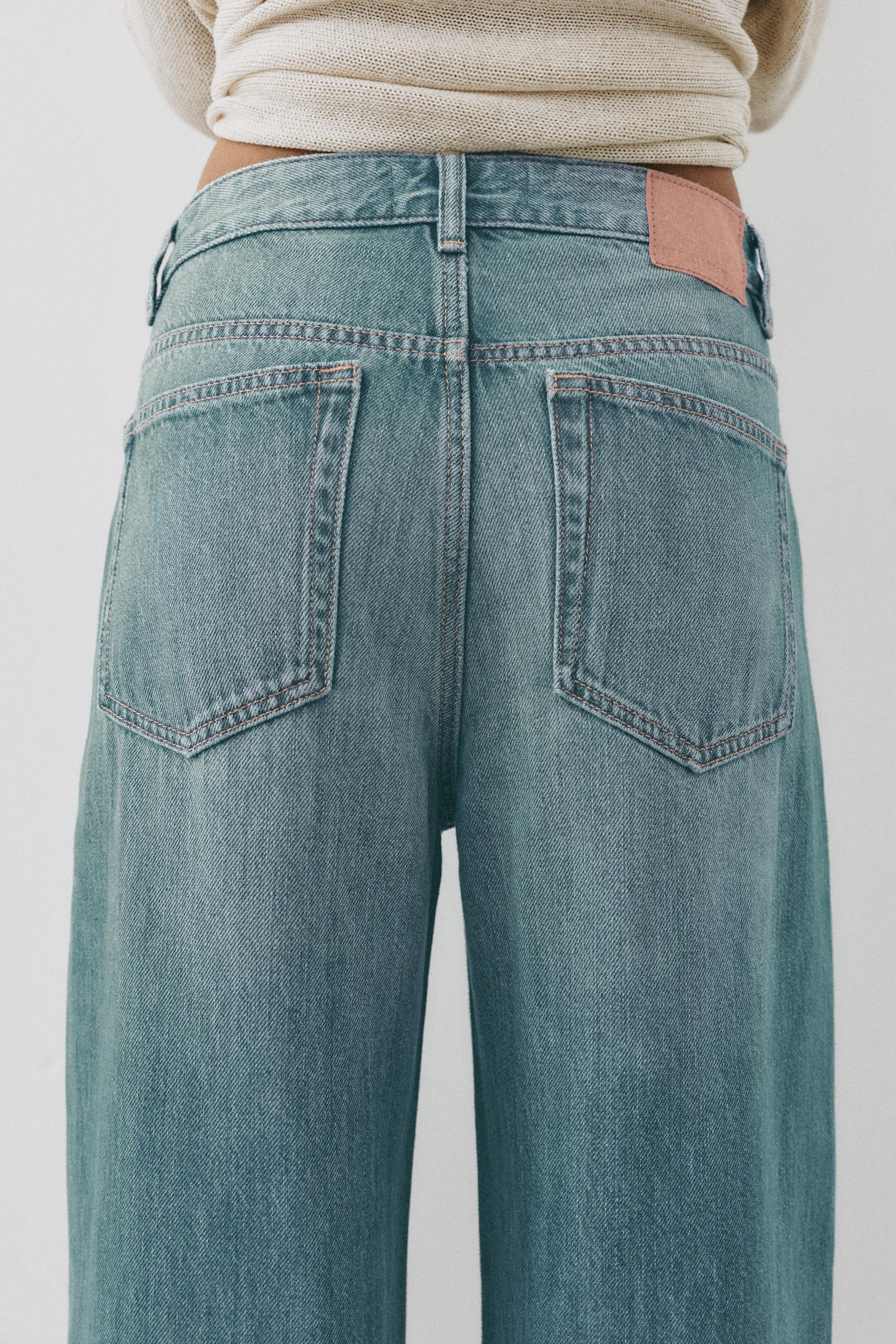 Oversize baggy jeans — Green blue