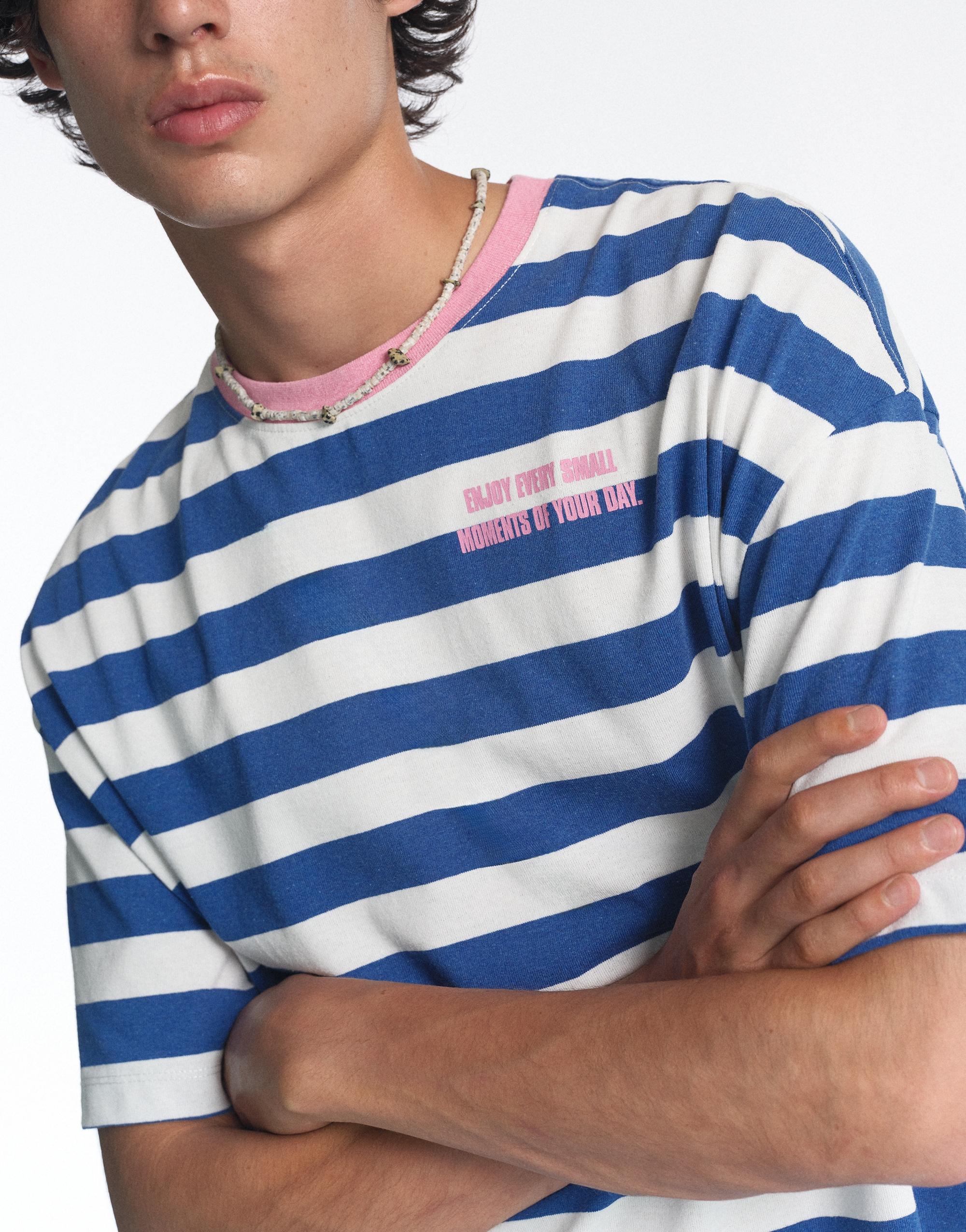 STWD striped T-shirt — Navy