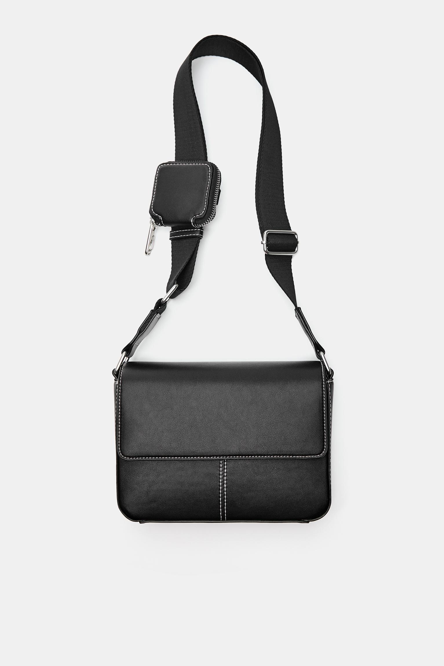 Dikişli portföy çapraz askılı çanta - Görsel 14