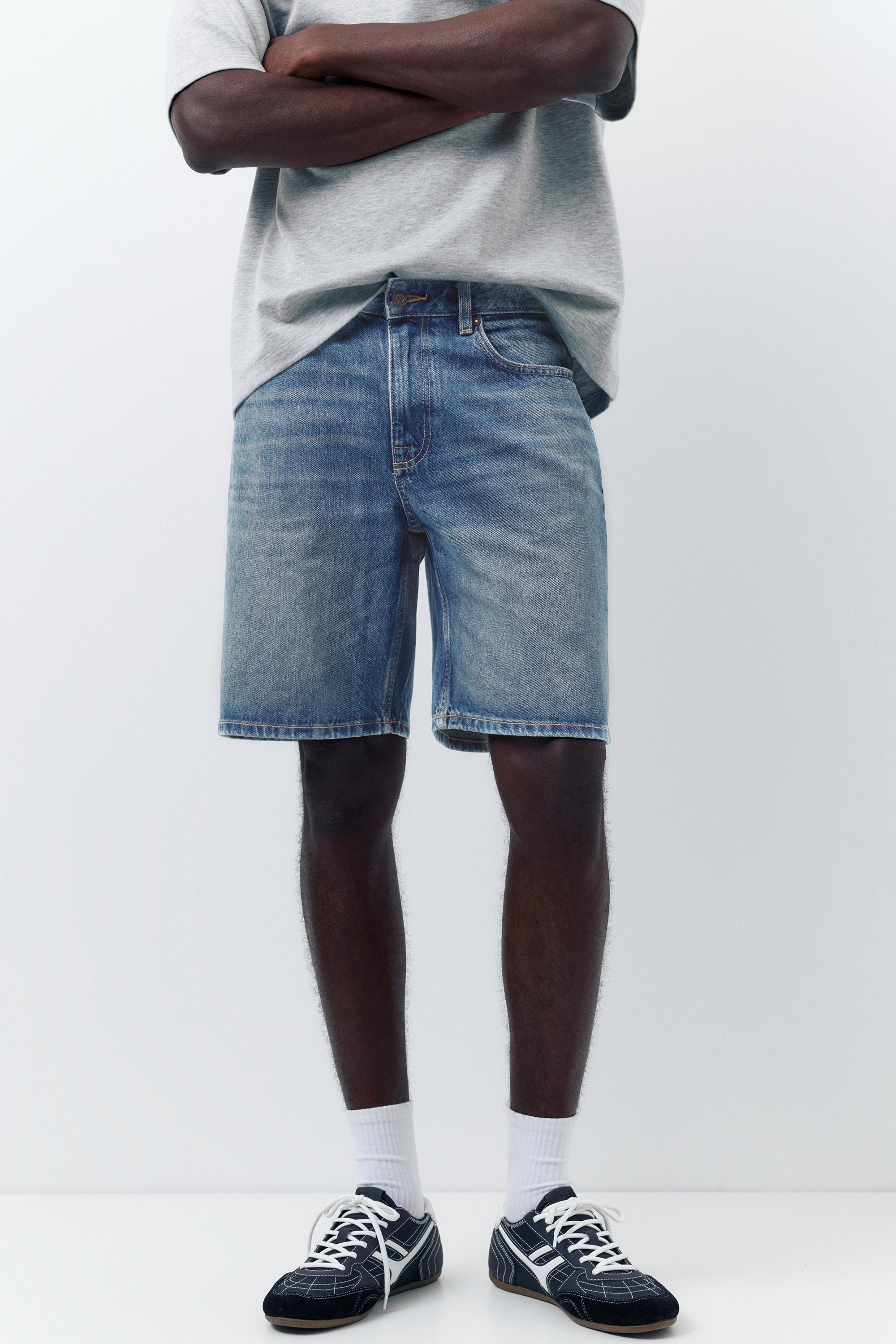 Standard denim Bermuda shorts — Medium blue