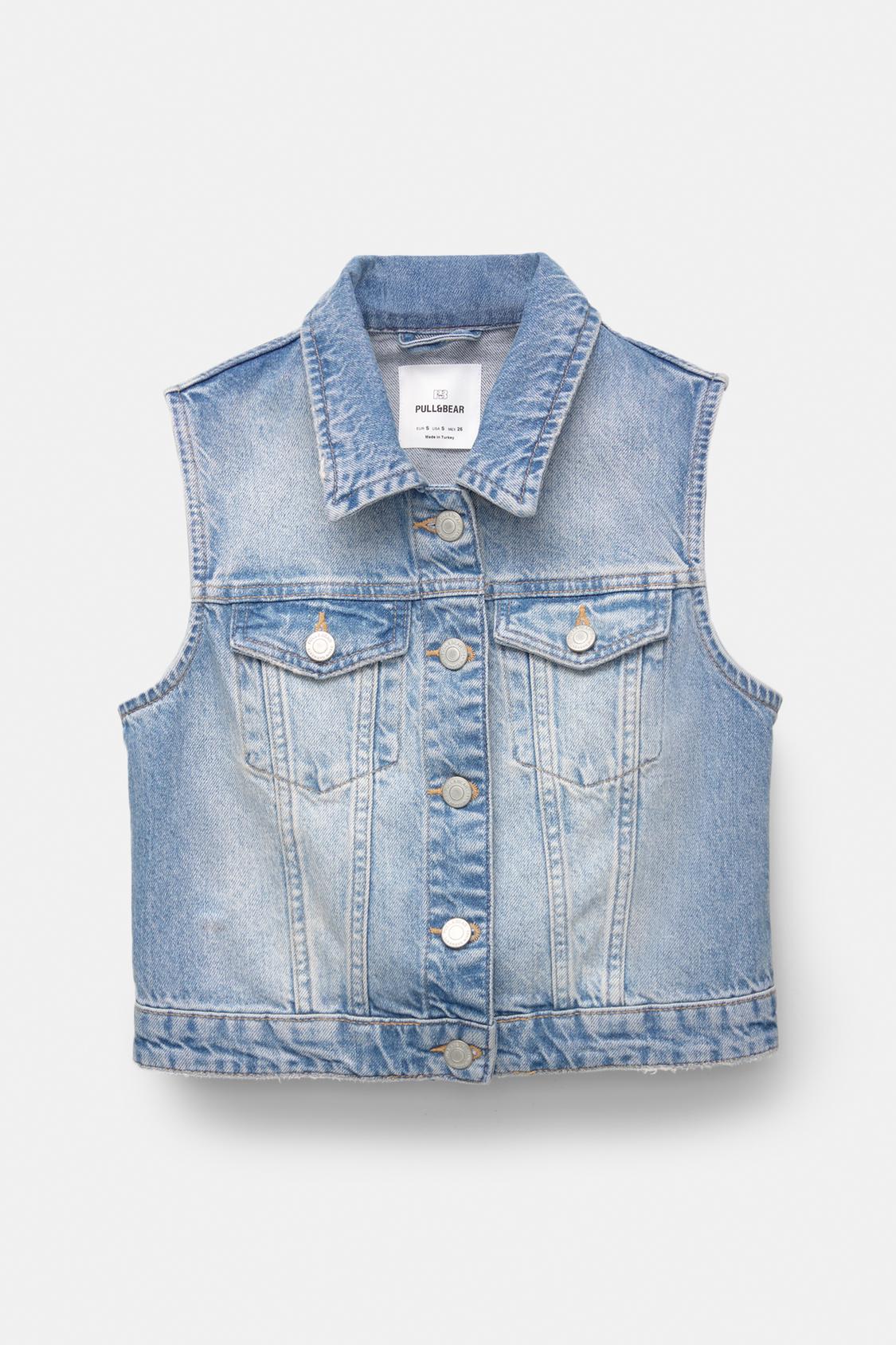 Chaleco Acolchado Chaleco Vaquero Mujer Pull And Bear Chaleco