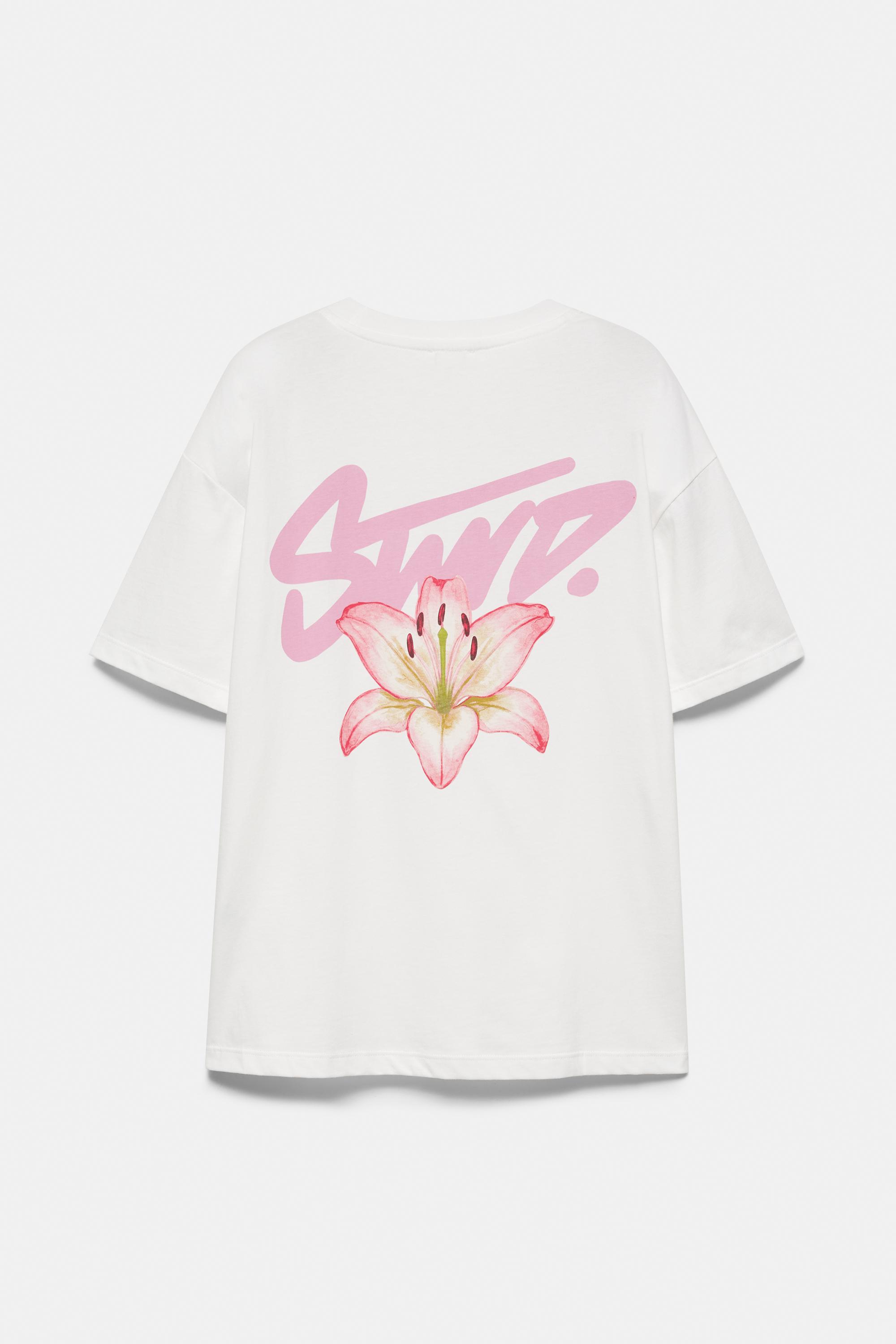 Floral T-shirt — White