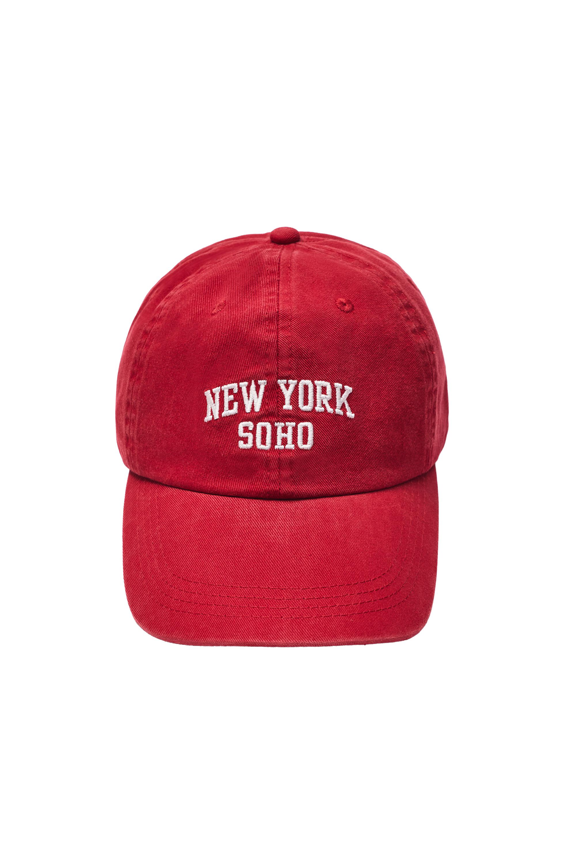 Pull&Bear New York grafik şapka görsel 5