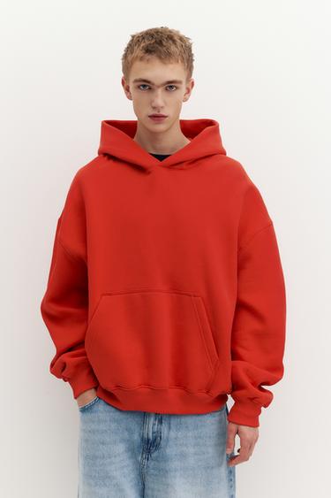 STWD hood sweatshirt — Red 1