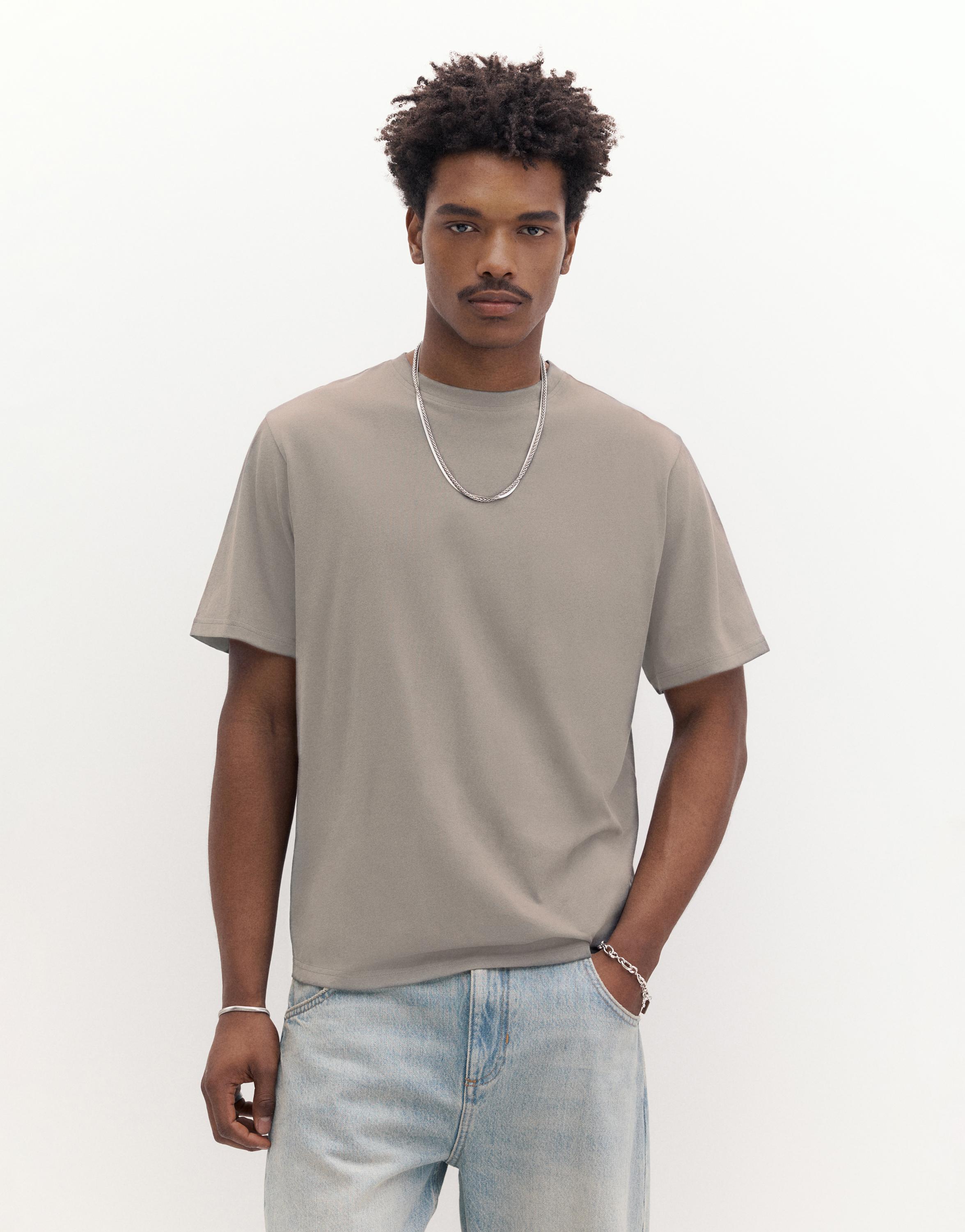 Basic kısa kollu pamuklu tişört - Görsel 141