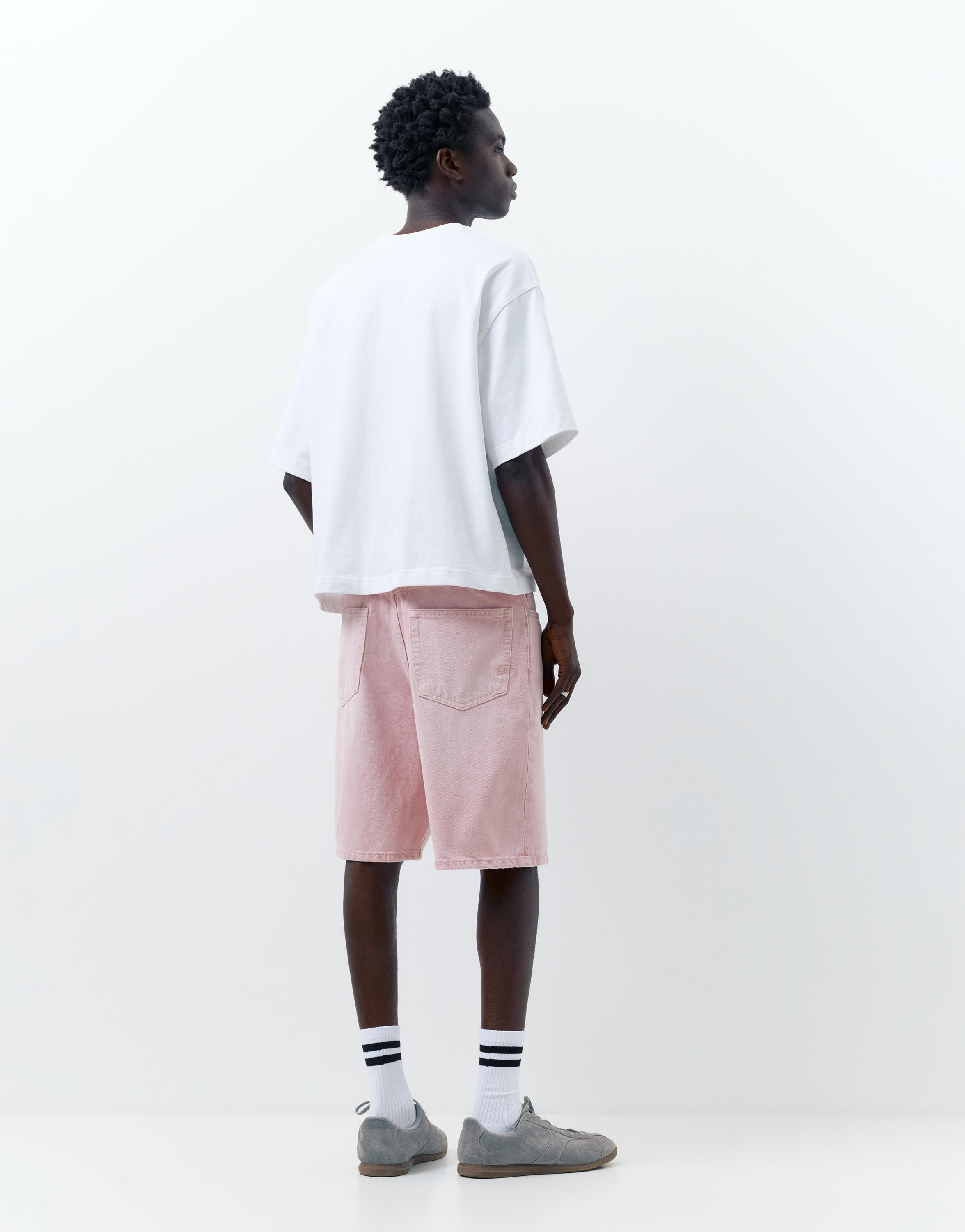 Baggy denim bermuda - Görsel 26