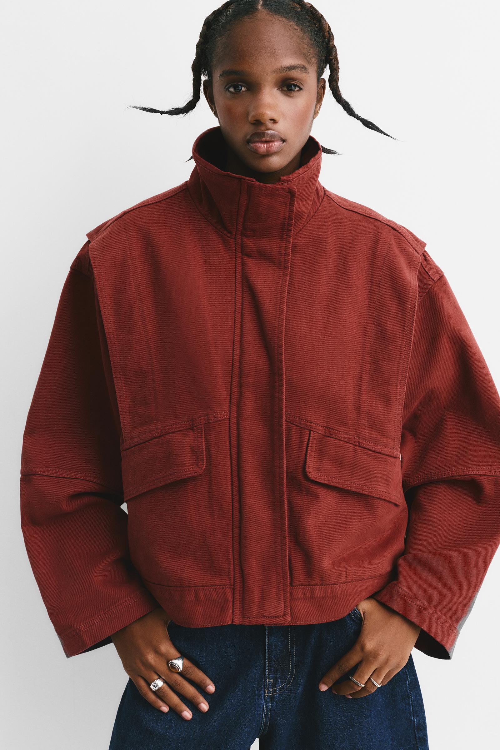 Pouch Pocket Pull And Bear GrÃ¼ne Jacke Pull&Bear Between-Season