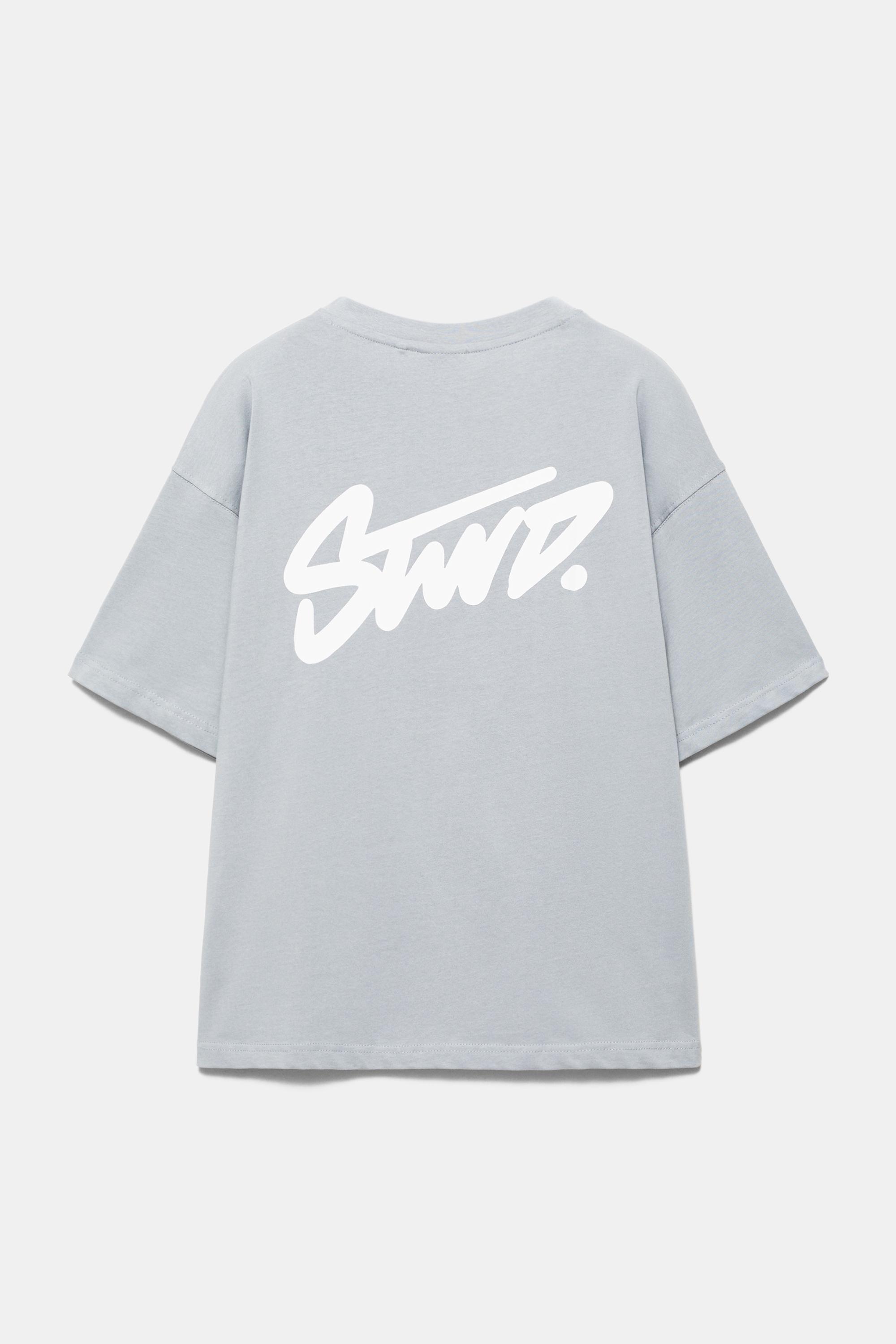 STWD logolu boxy tişört - Görsel 19