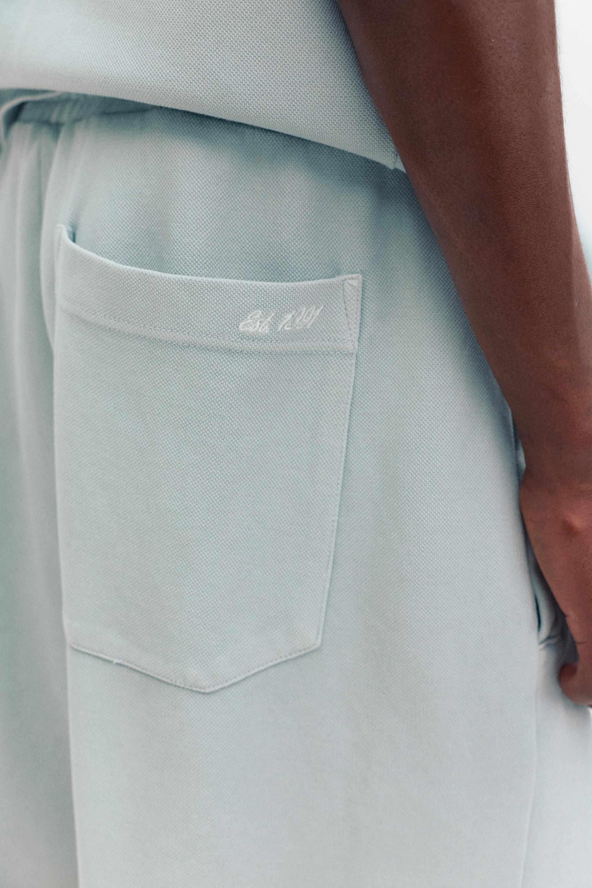 Dokulu jogger bermuda - Görsel 23