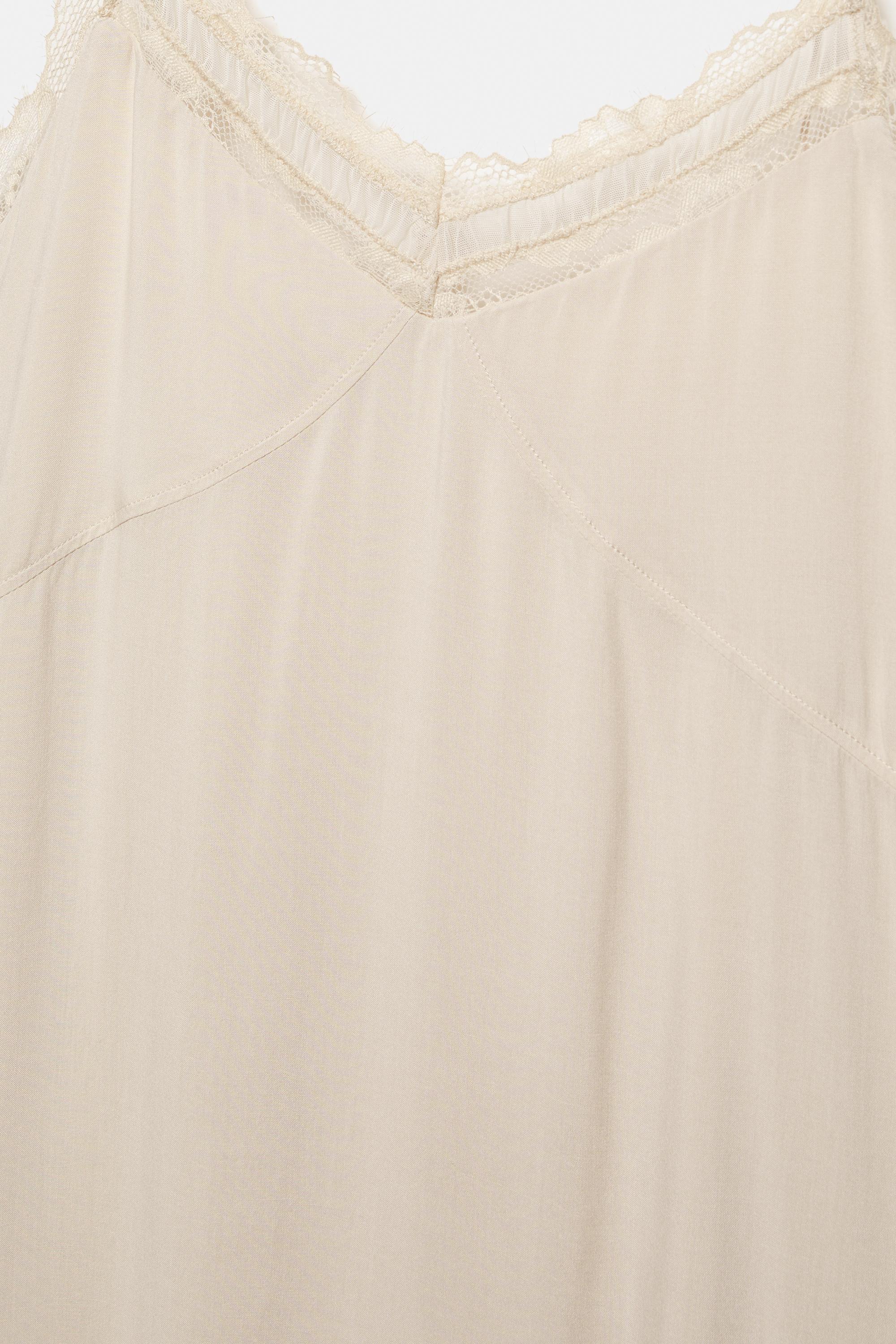 Camisole midi dress — Beige