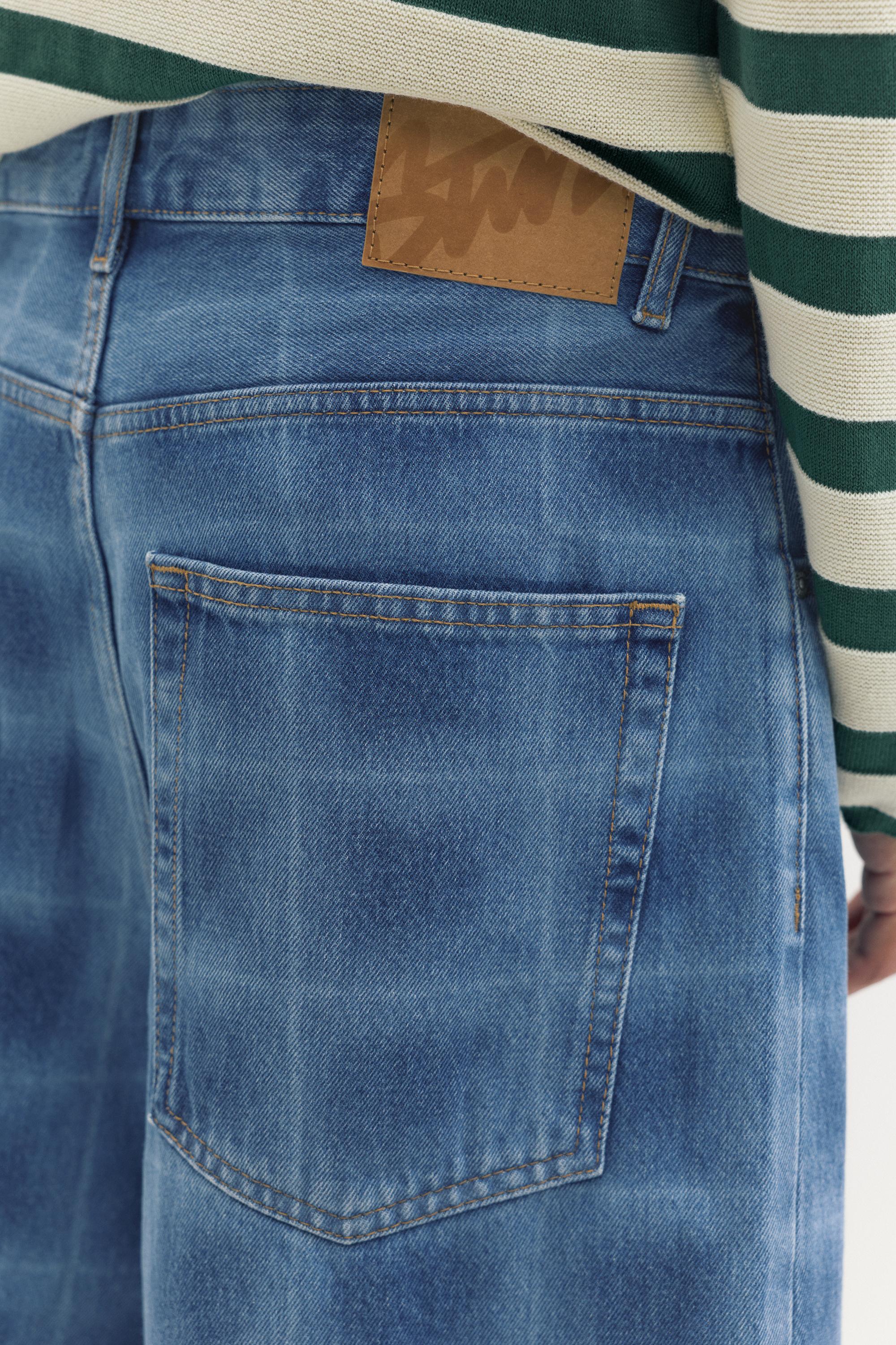 Lazer baskılı skater denim bermuda - Görsel 11