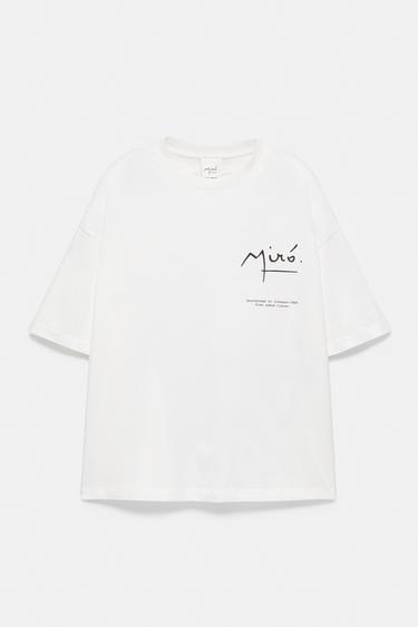 Relaxed fit Miró T-shirt — Off white 5