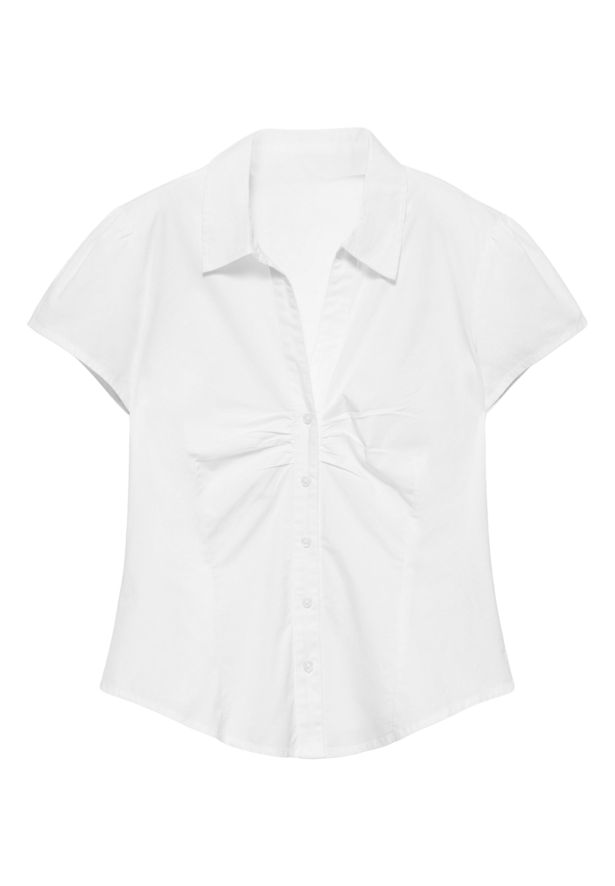 Slim fit short sleeve shirt — White
