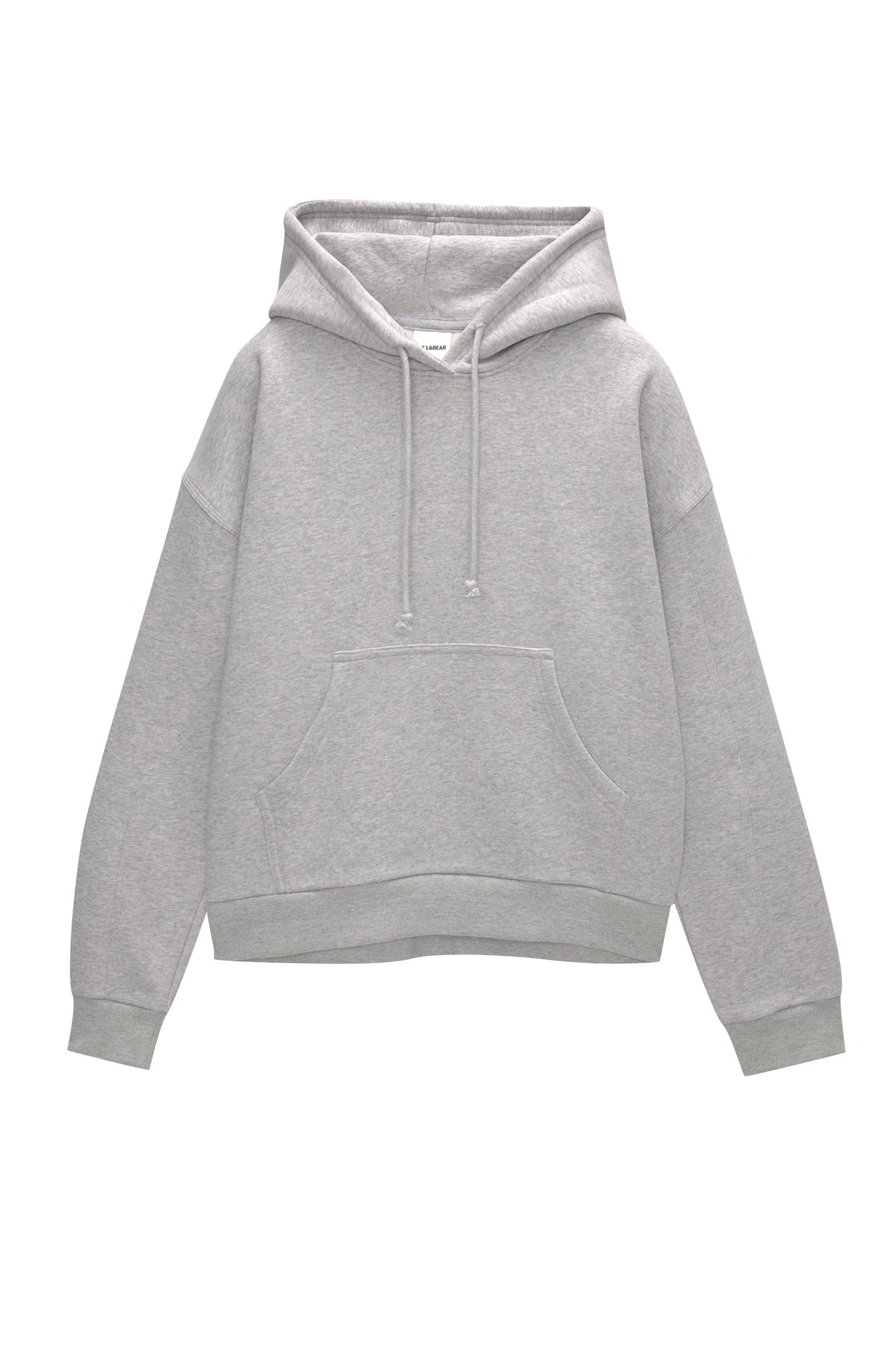 Kapüşonlu basic sweatshirt