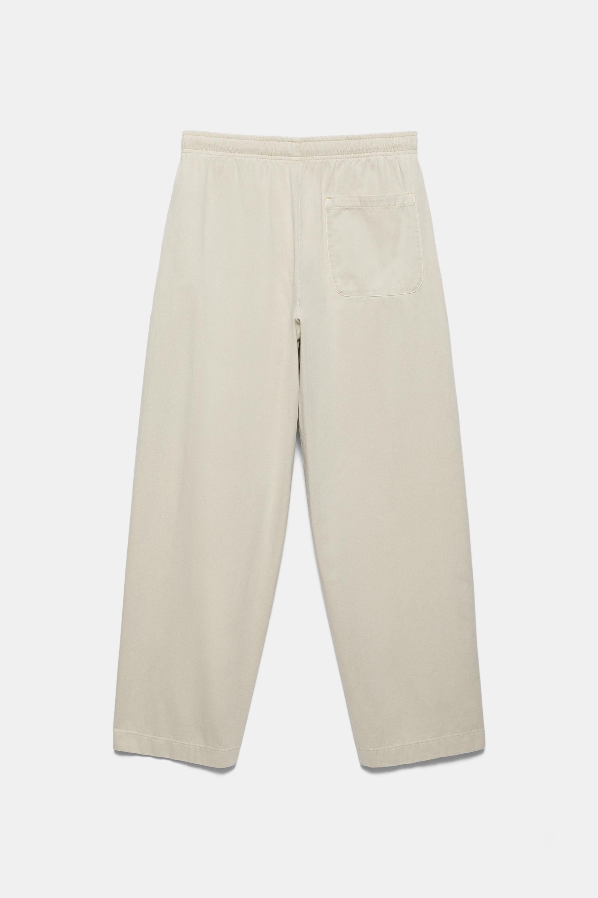 Baggy jogger pants — Off white