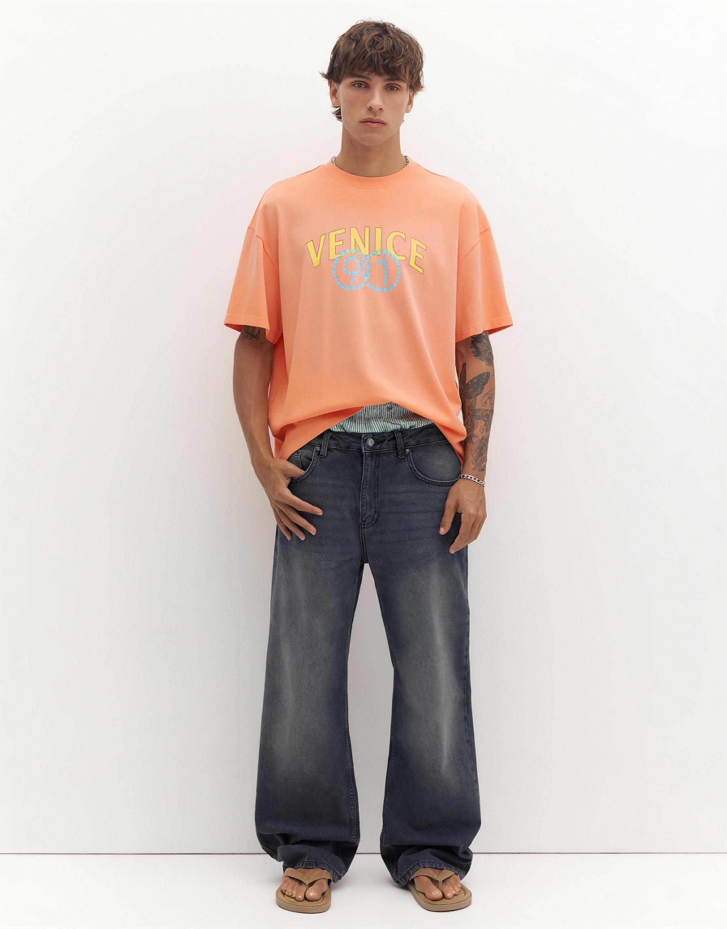 Venice grafikli t-shirt - Görsel 8