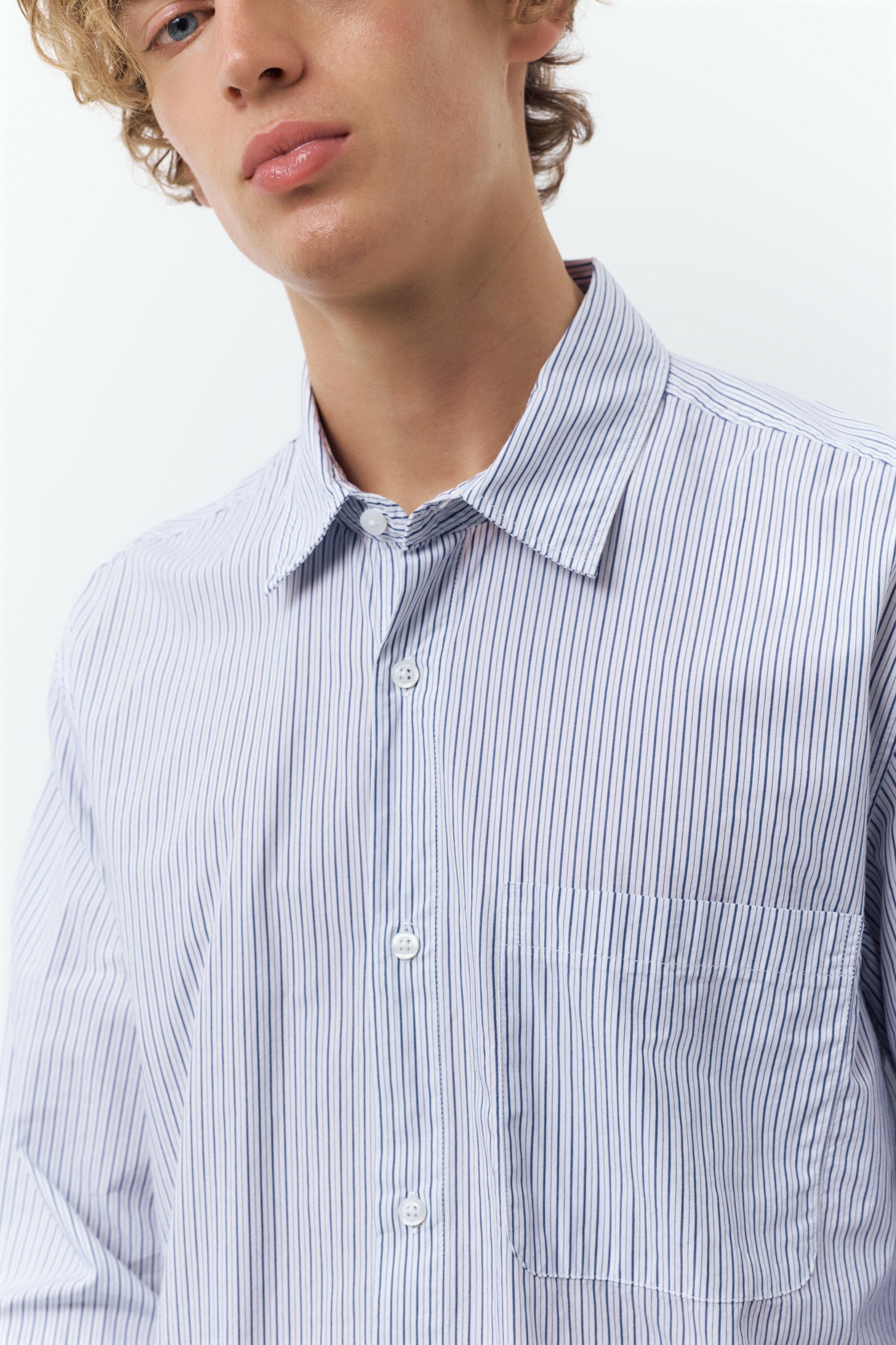 Çizgili uzun kollu gömlek - Görsel 28