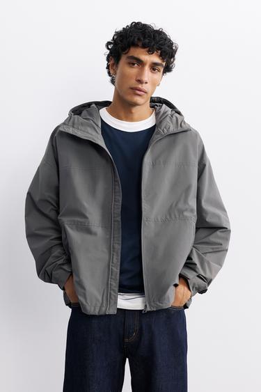 Lightweight hooded raincoat — Anthracite grey 2