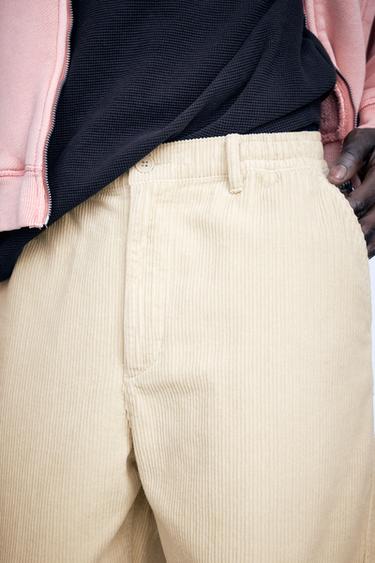 Corduroy jogger trousers — Sand 4
