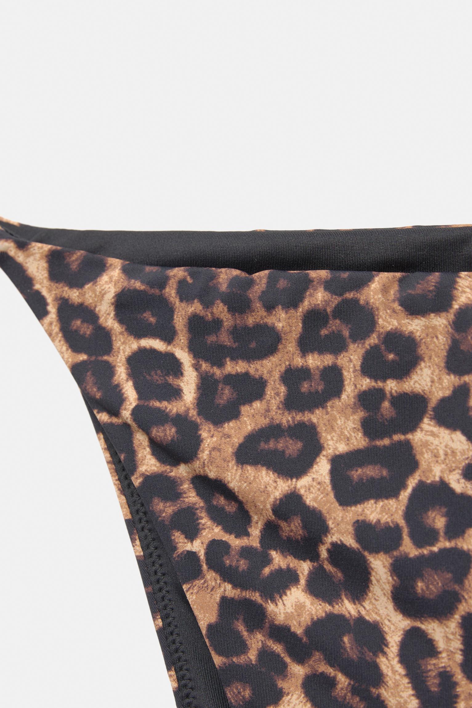 Leopard print bikini bottoms - pull&bear