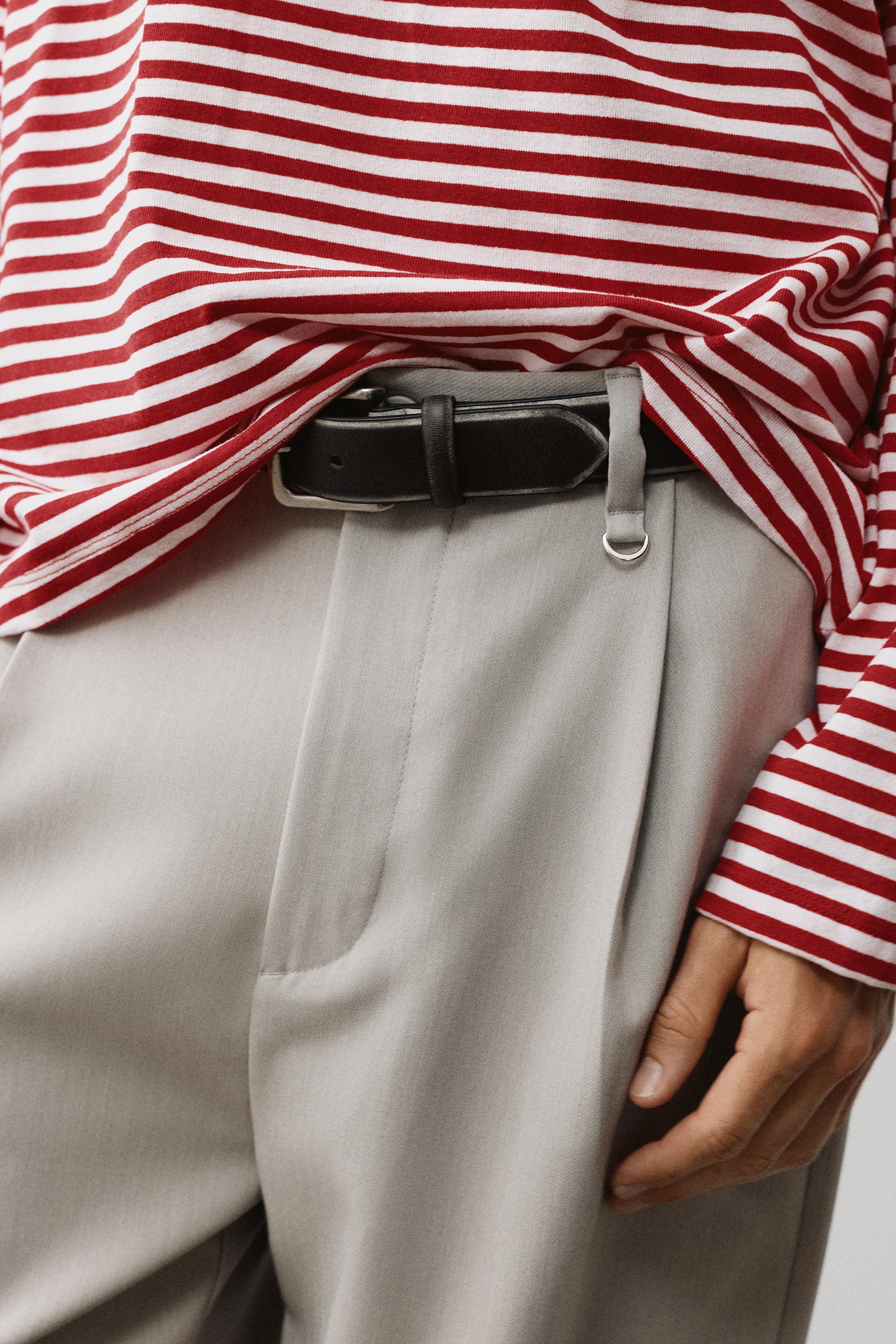 Tailored darted trousers — Stone