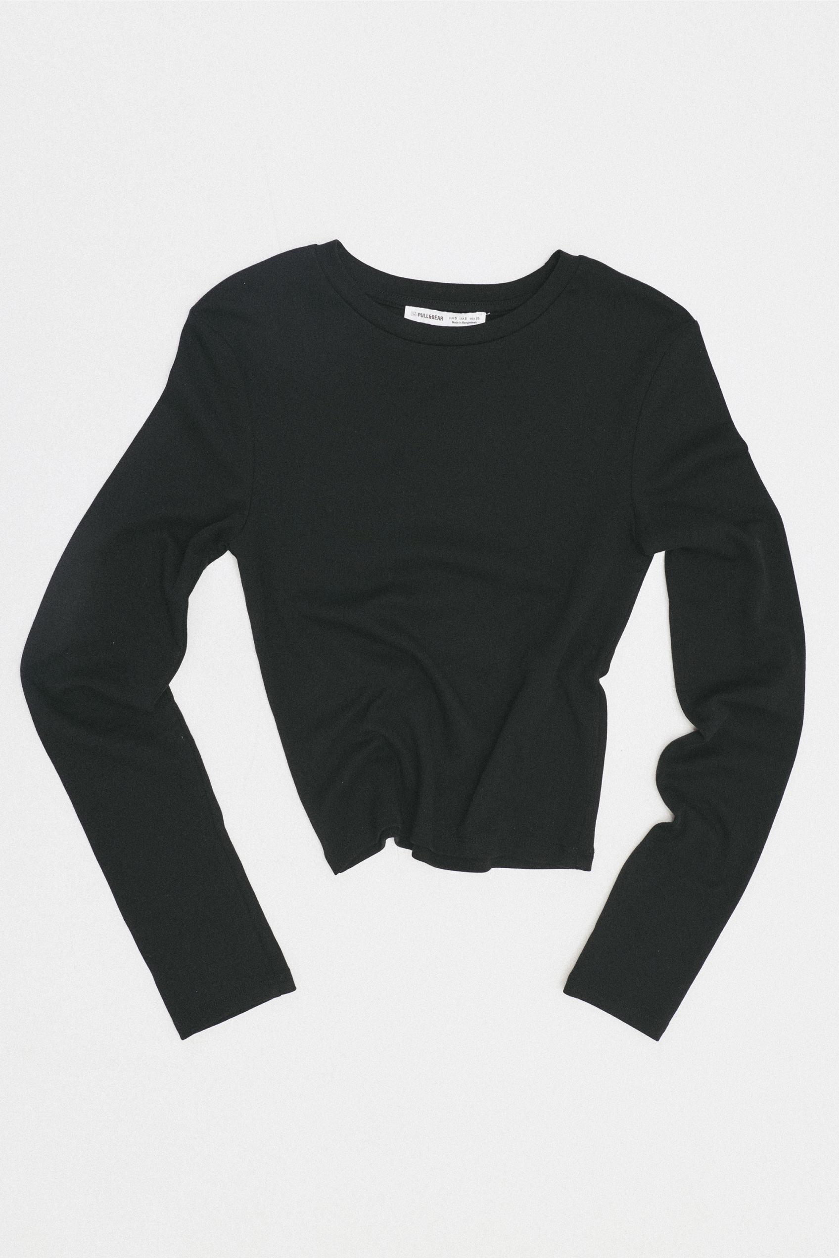 Vücuda oturan uzun kollu t-shirt - Görsel 33